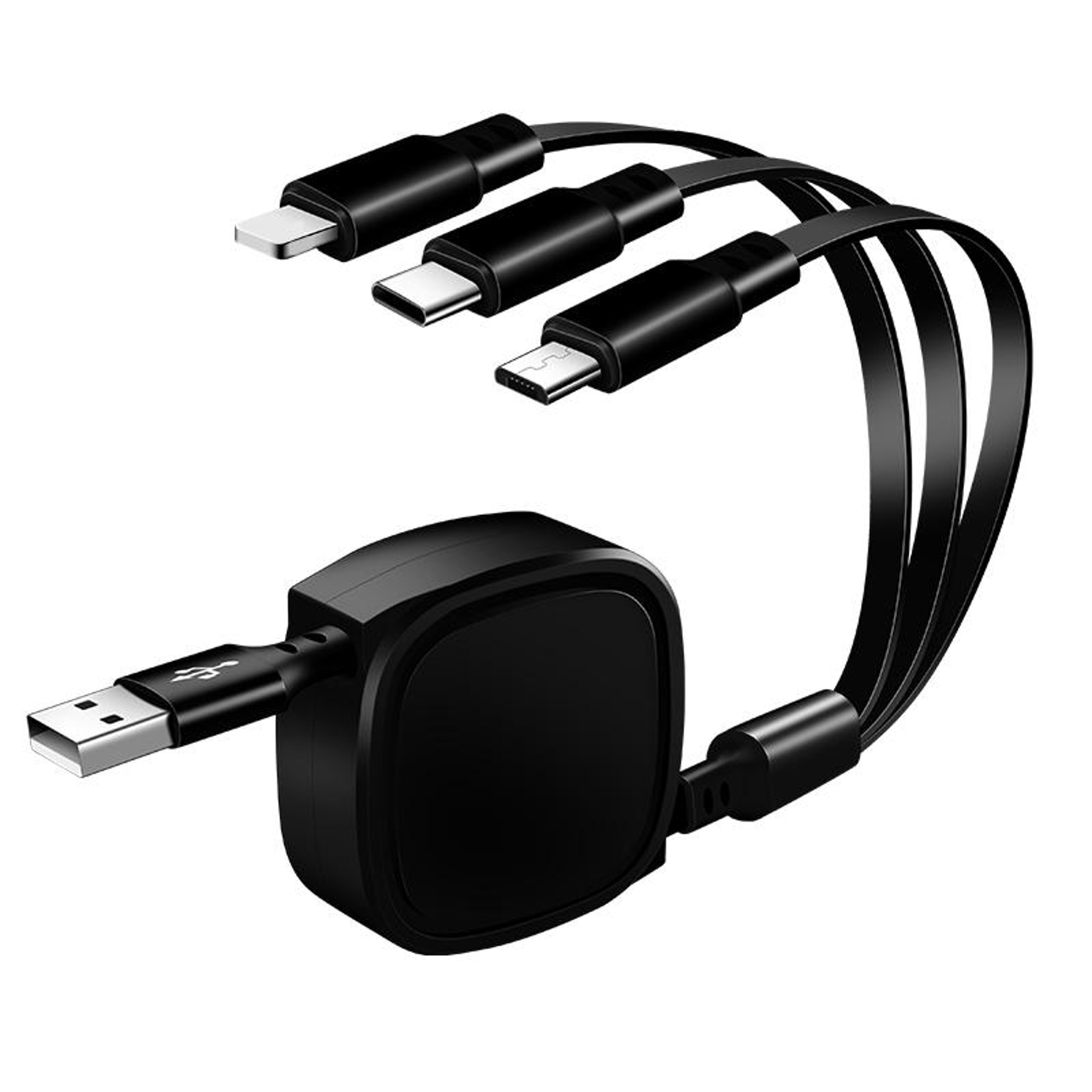 3 in 1 Retractable Charging Cable USB C Lightning Micro USB Fast Charging Cable 3.5A – view 8