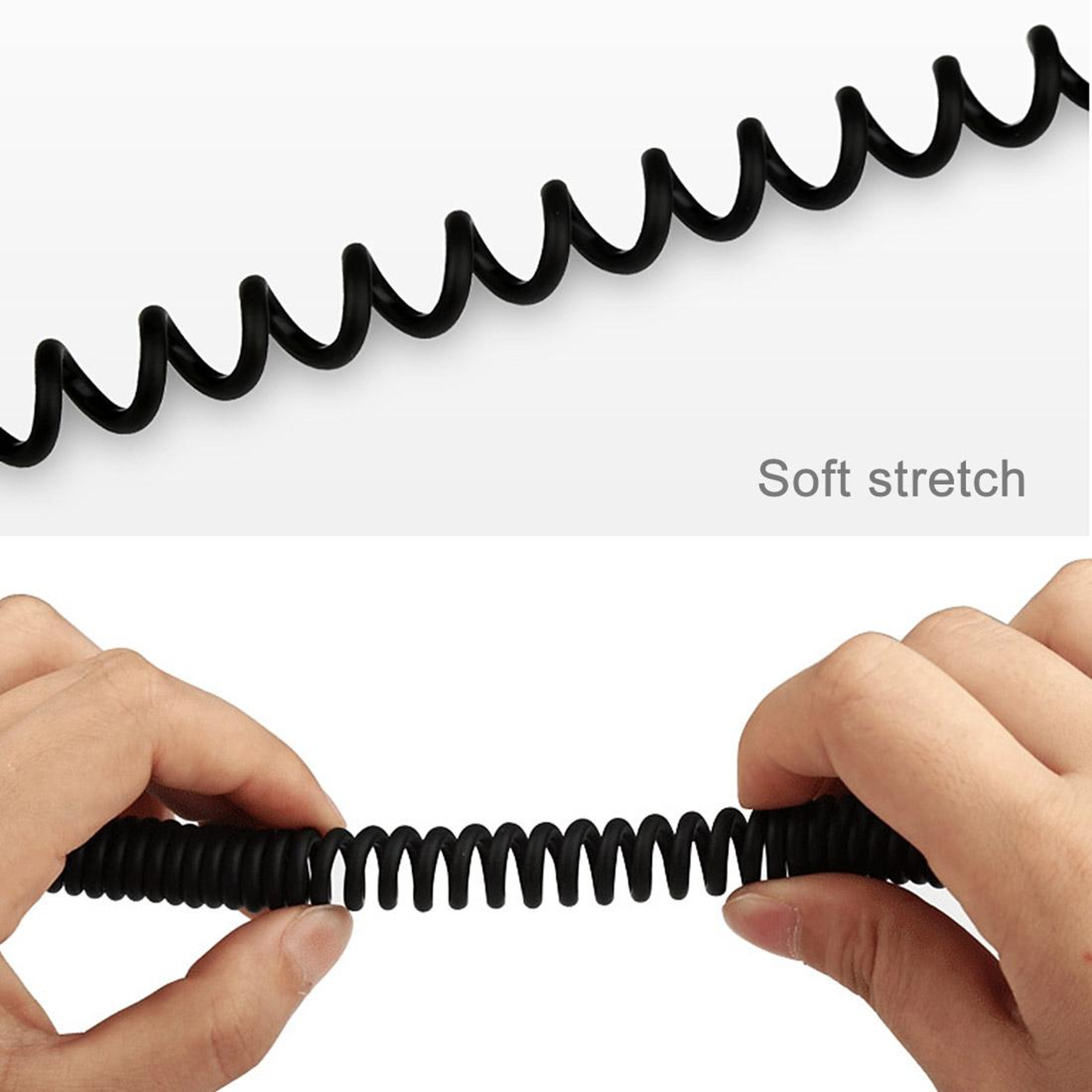 Flexible Micro USB Cable Spring Coiled USB Data Sync Charging Cable 30cm to 100cm – view 5
