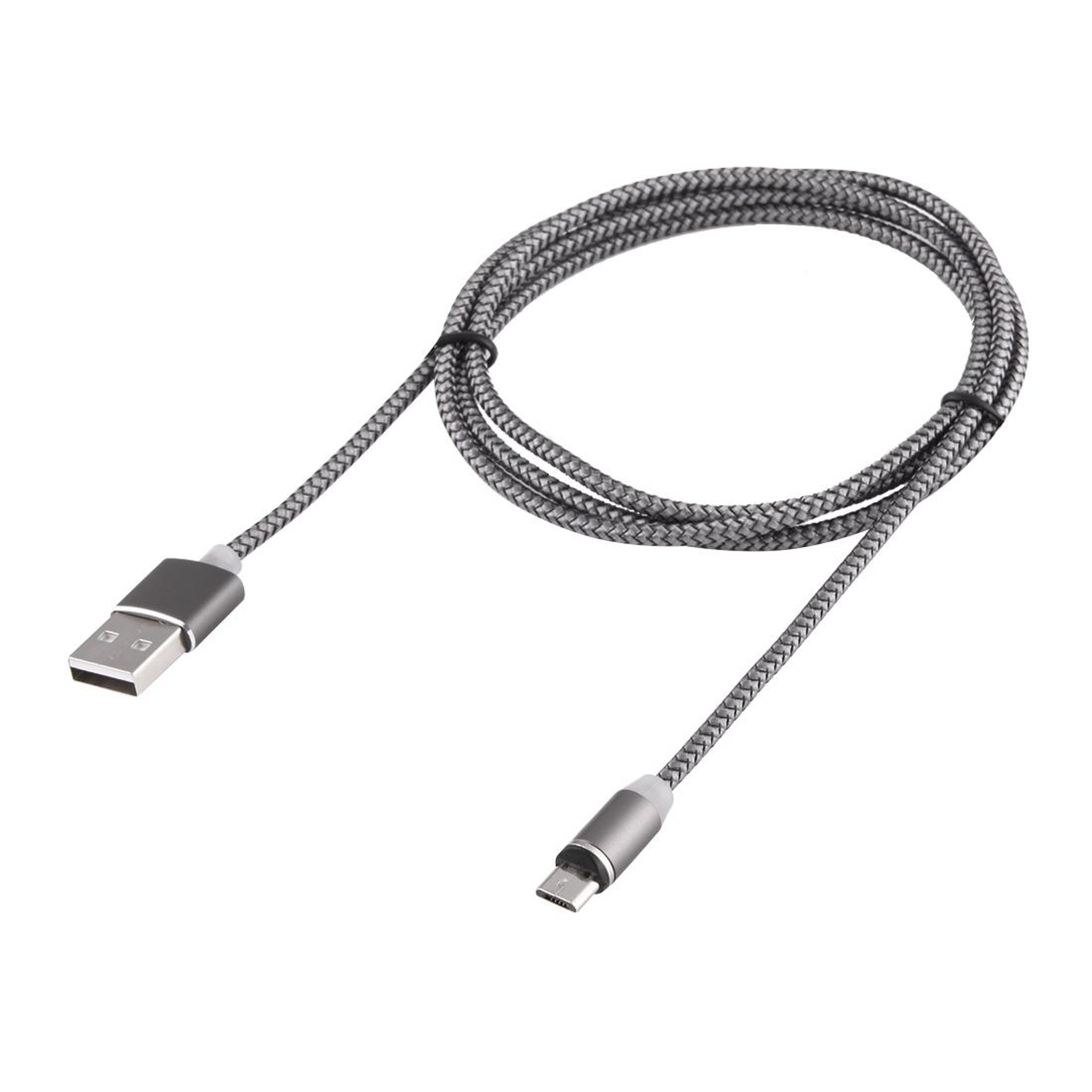 360 Degree Magnetic Micro USB Charger Cable 1M Braided USB Charging Cable With LED Indicator 6
