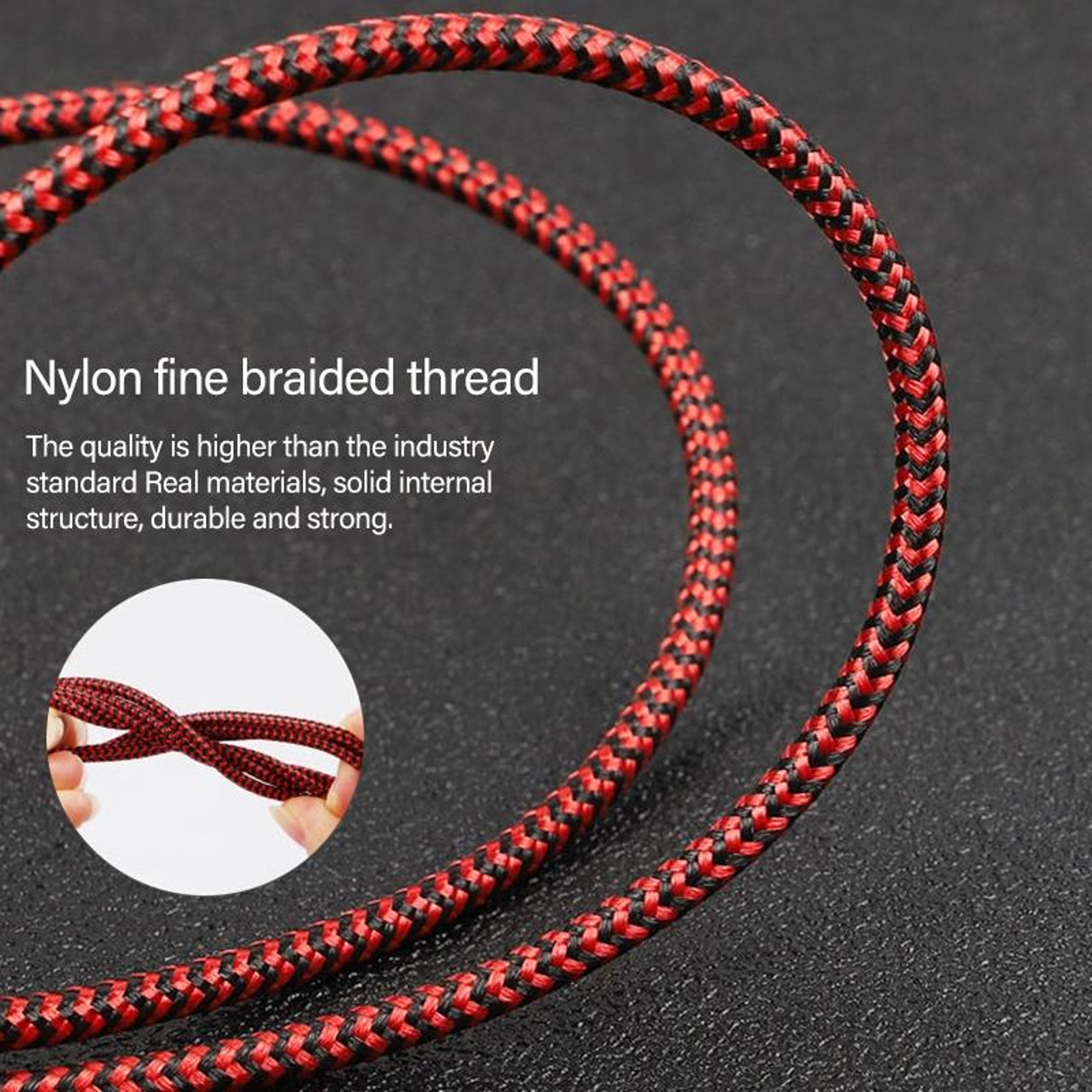 5 in 1 Charging Cable 3A Fast Multi Charging Cable with USB C Lightning Micro USB Braided 1.2M – view 6