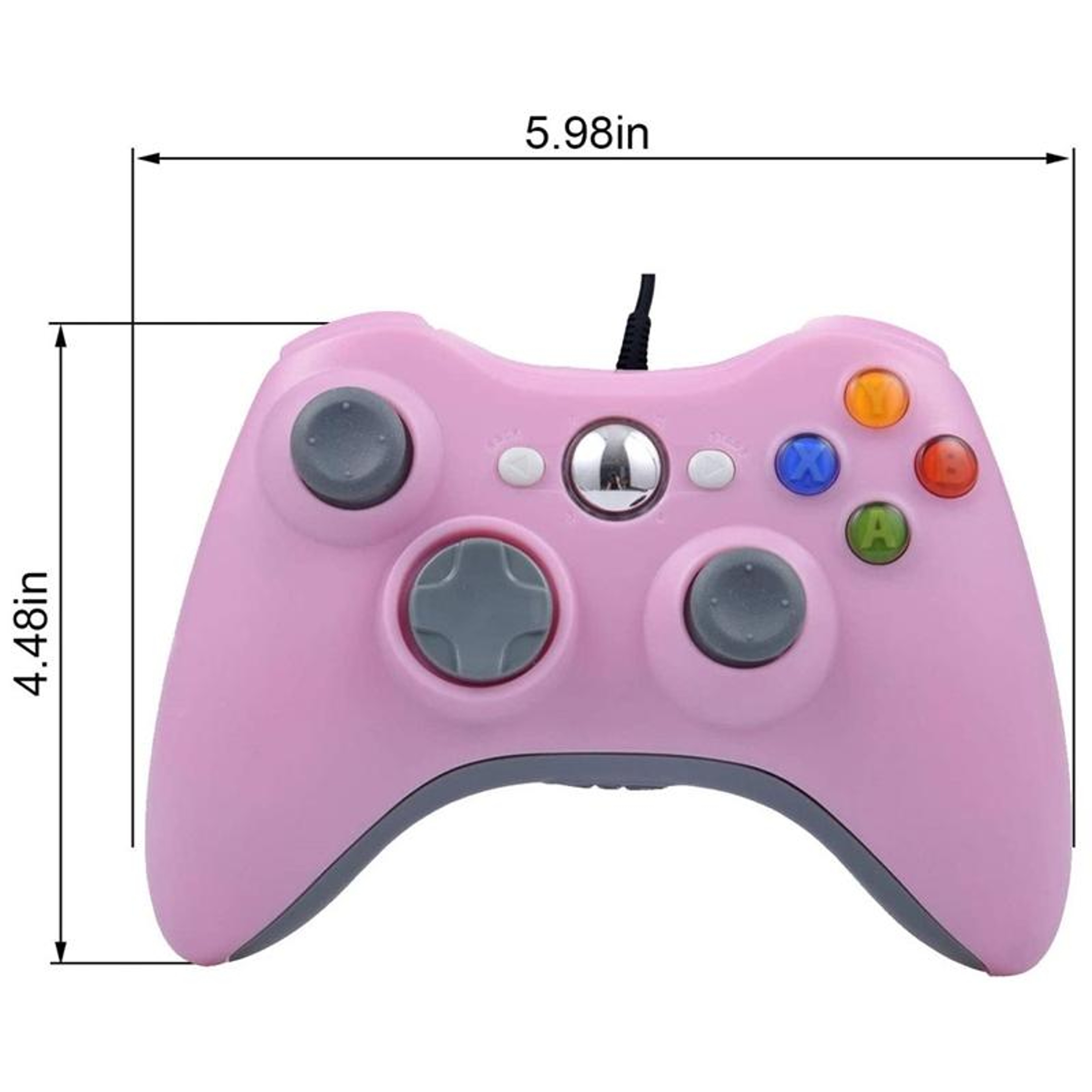 Xbox 360 Wired Controller USB Gamepad with Dual Vibration for PC and Xbox 360 – view 3
