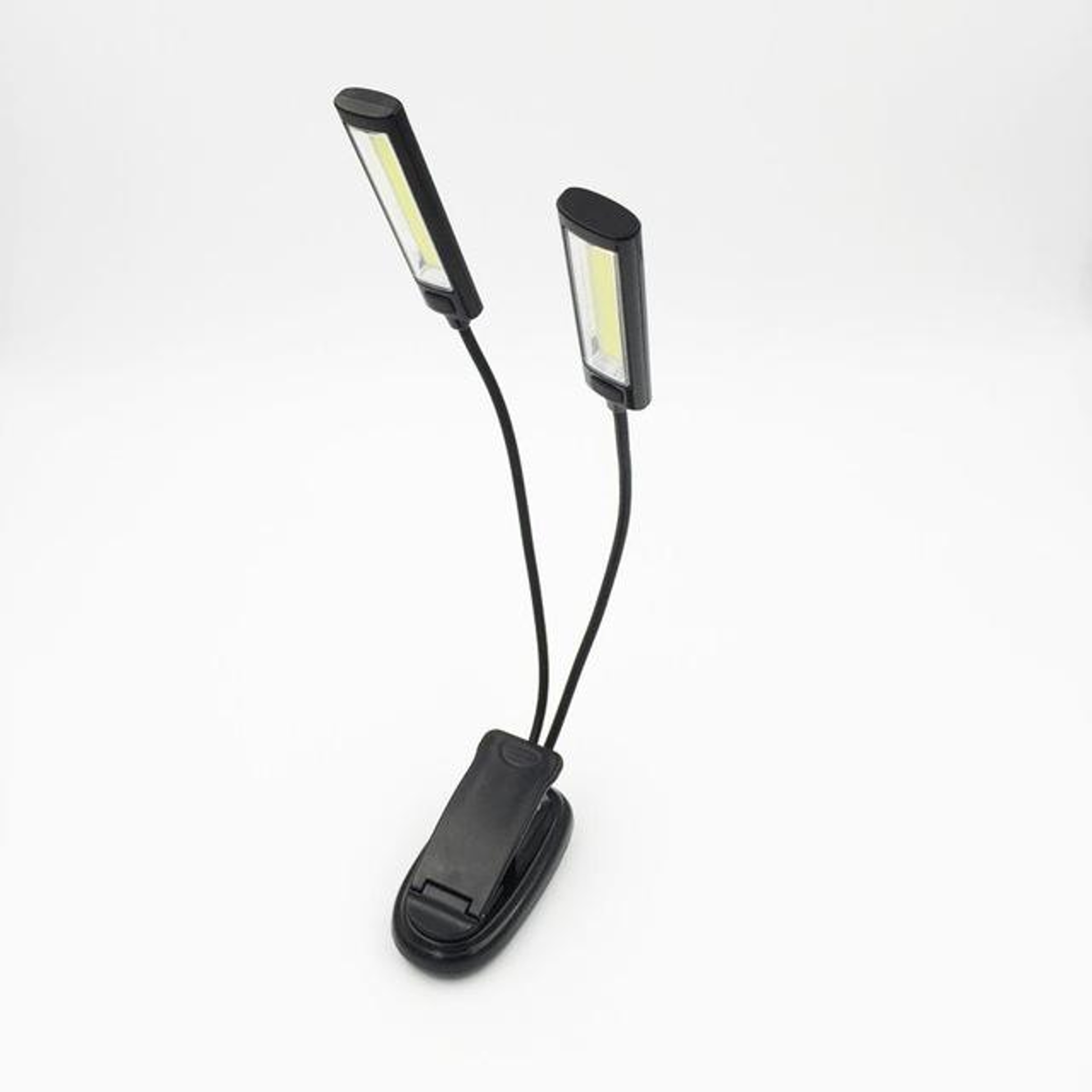 Dual Head LED Clip On Reading Light Flexible Book Lamp For Camping Desk Laptop And Music Stand 5