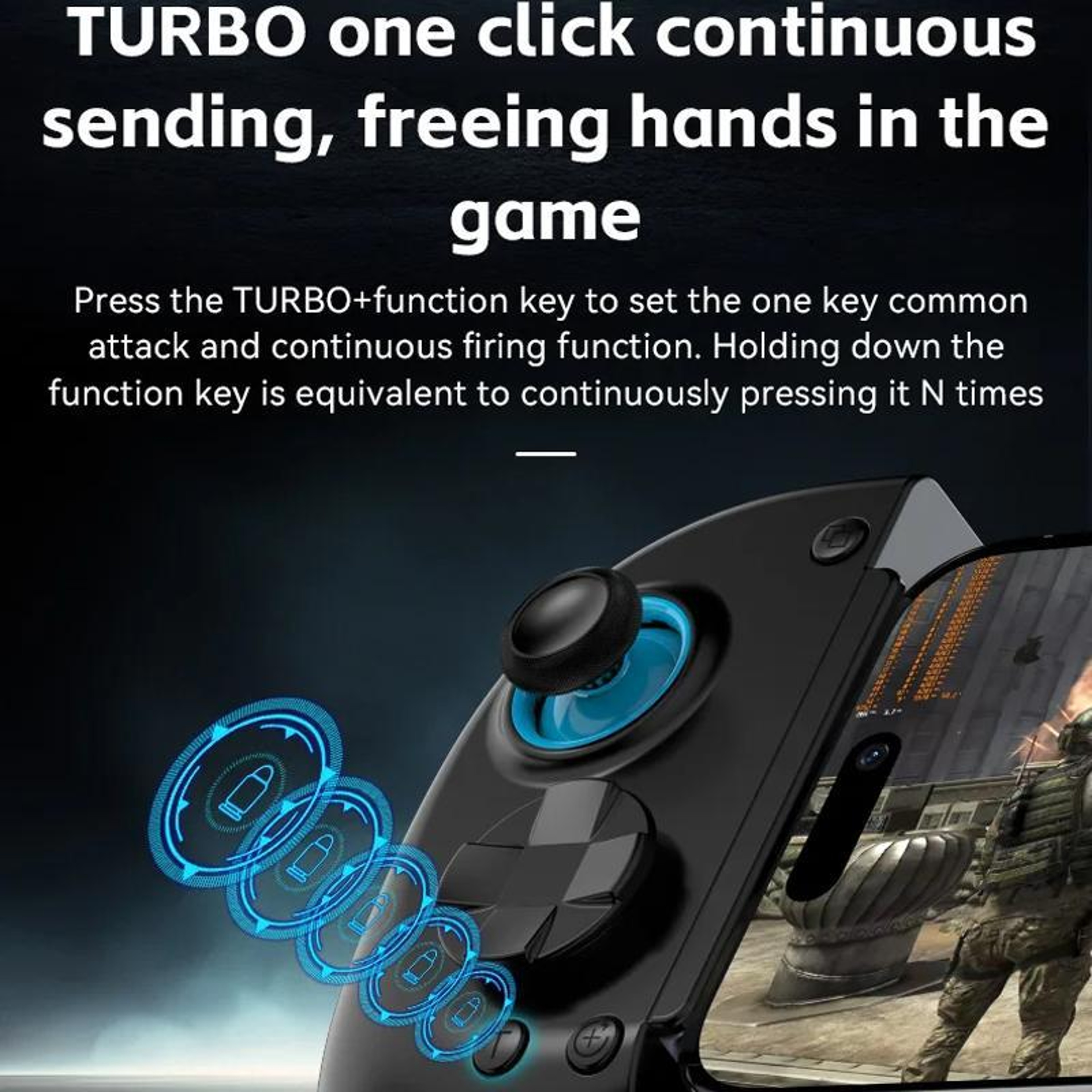 D8 Plus Mobile Game Controller Wireless Hall Effect Gamepad For Switch Android IPhone And PC 6