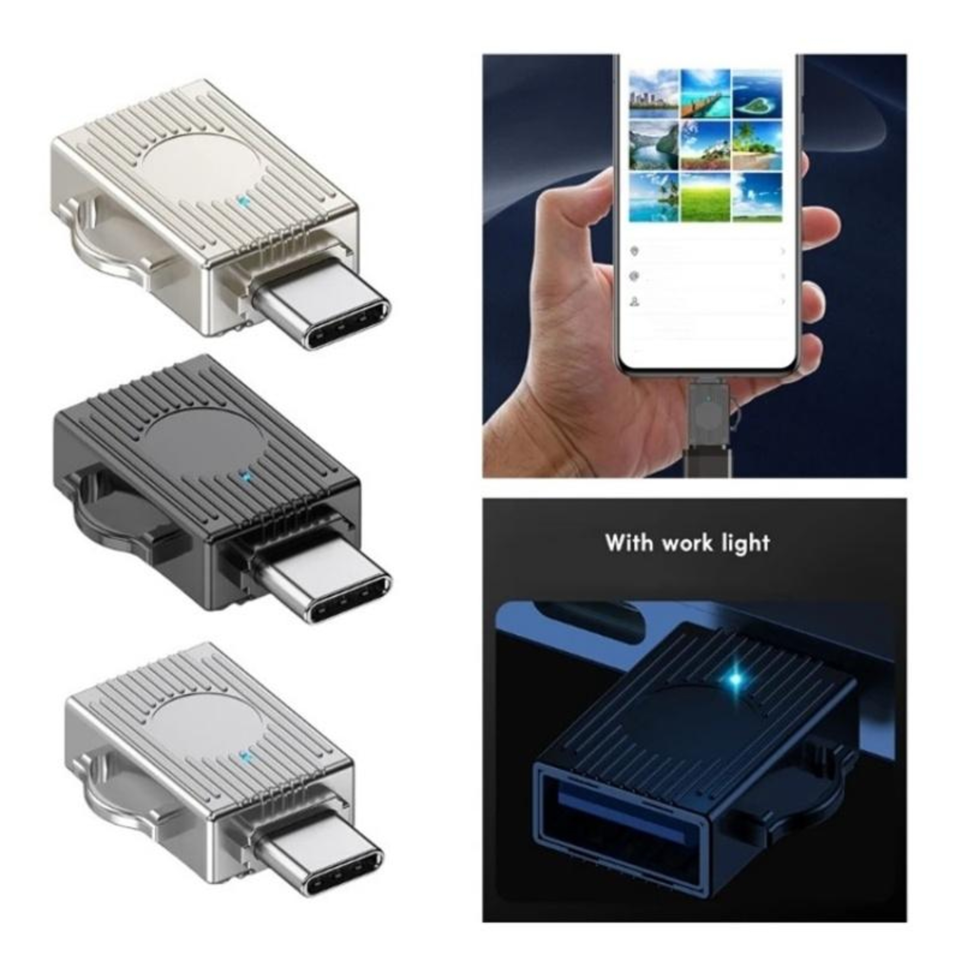 JS-103 USB to Type C Adapter USB 3.0 OTG Converter for Fast Data Transfer and Charging – view 4