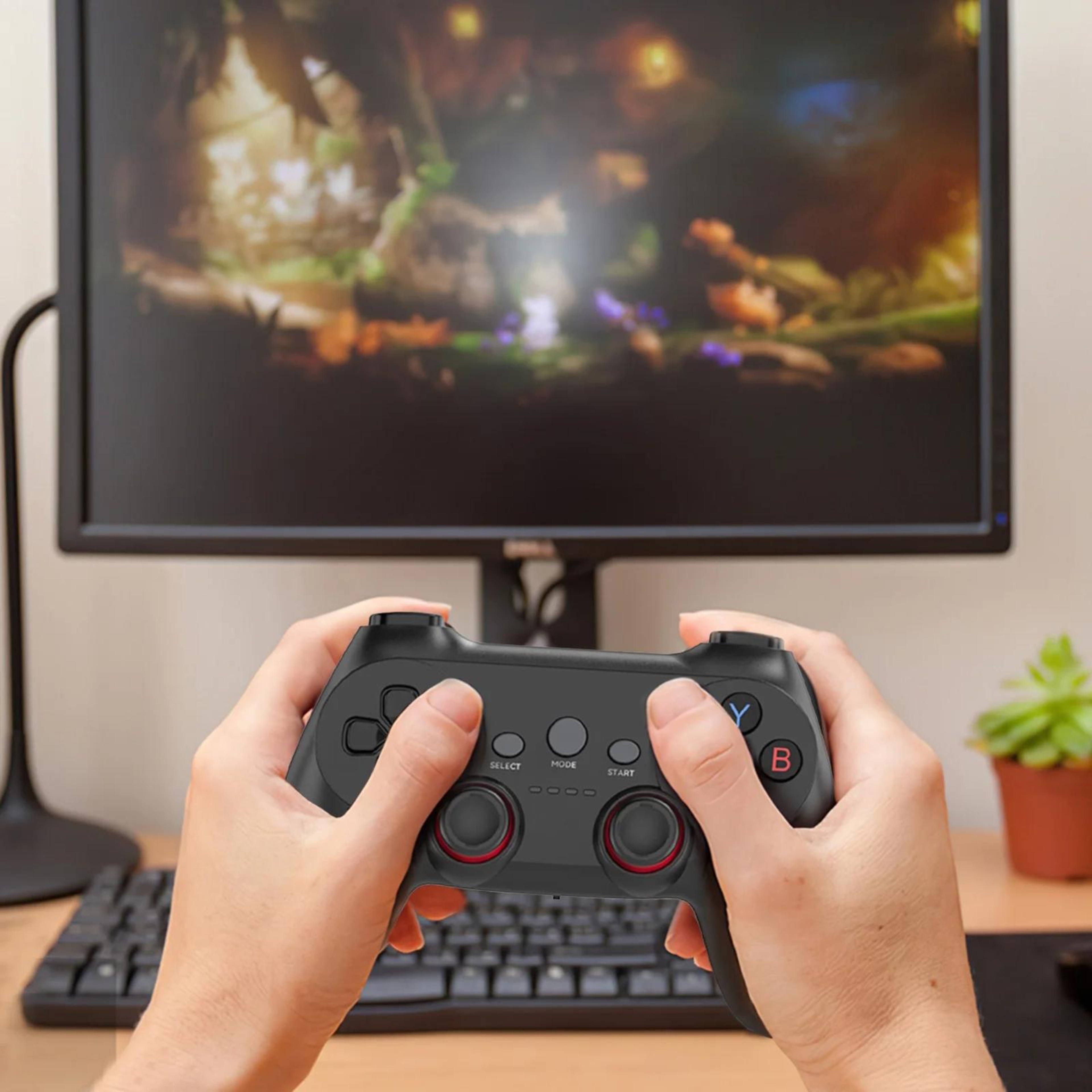 2.4G Wireless Game Controller Dual Pack for PC Android TV Box Plug and Play Gaming – view 7