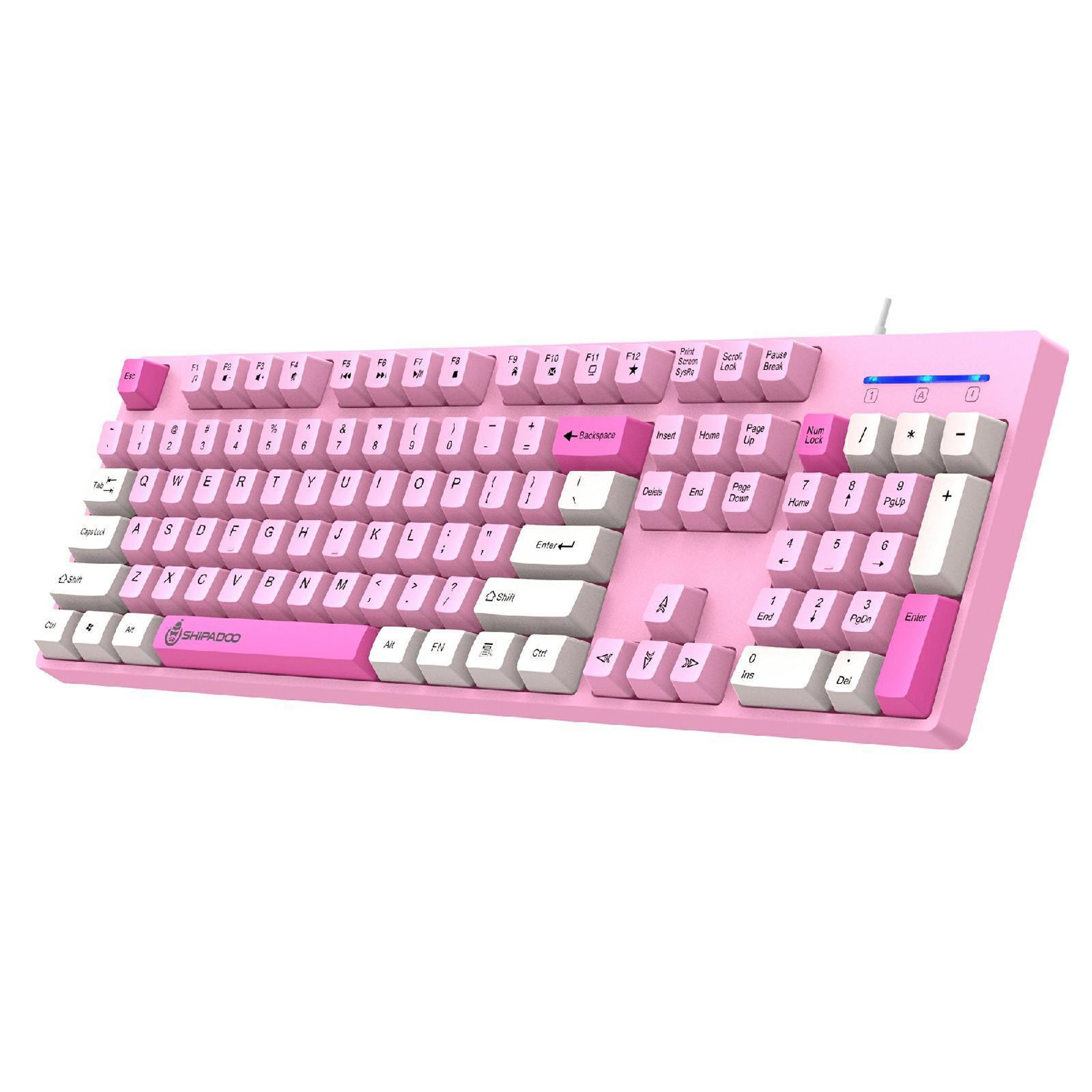 SHIPADOO K600 Ergonomic Wired Keyboard Full Size USB Office Keyboard for Windows and Mac – view 11