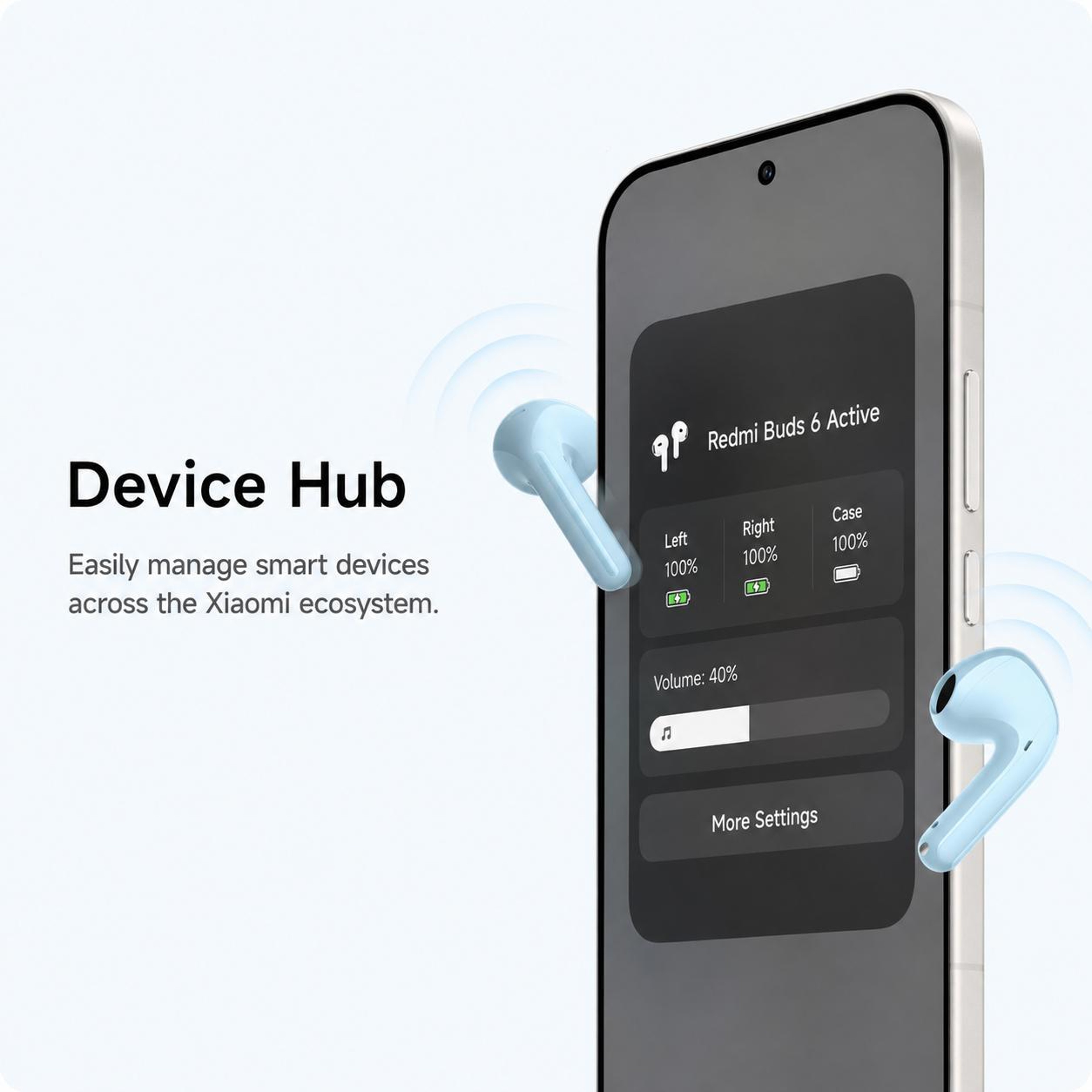 Xiaomi Redmi Buds 8 Active Bluetooth Earbuds with Bluetooth 5.4 and AI Noise Reduction – view 9