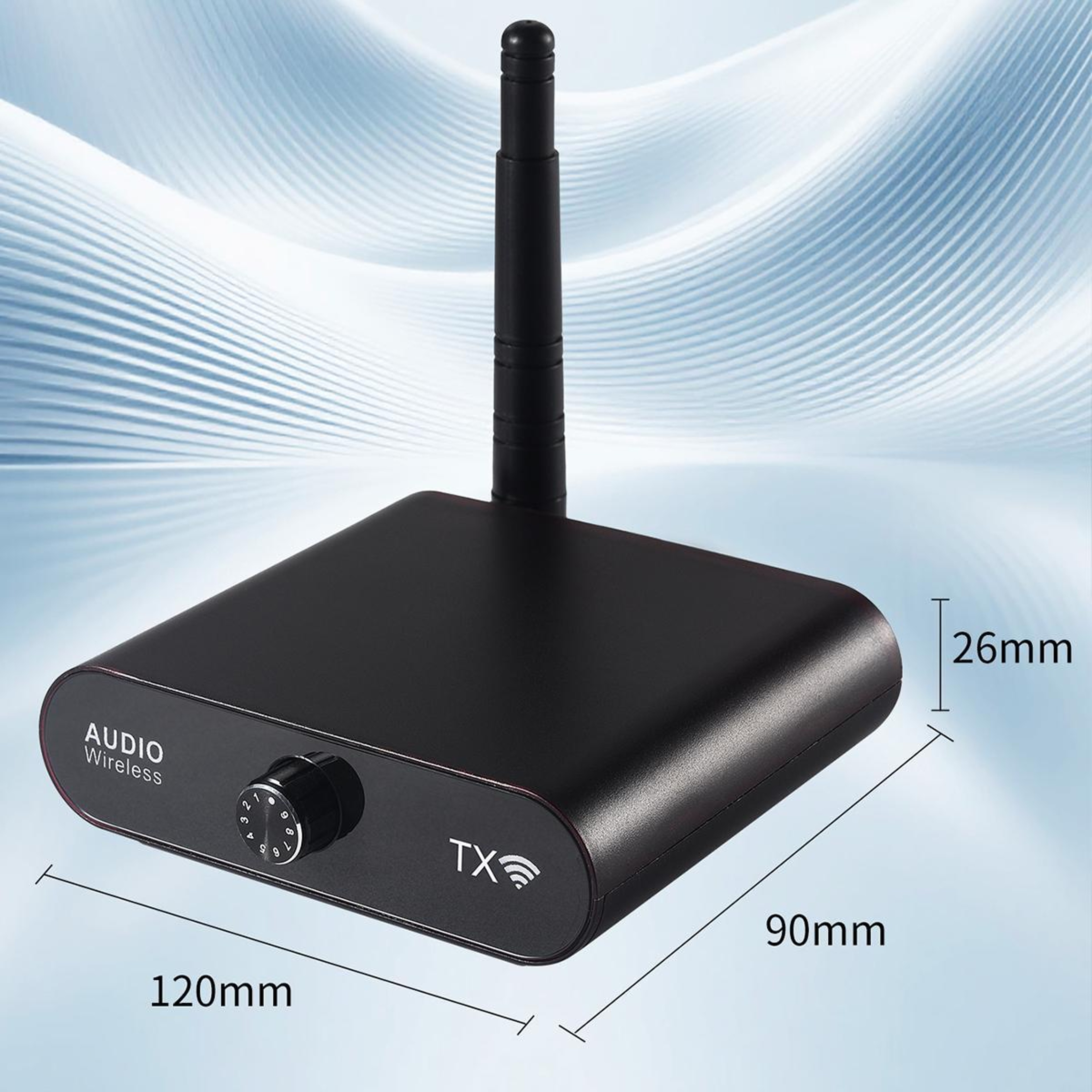 AU5810 Wireless Audio Transmitter and Receiver Kit 5.8GHz 100M Long Range RCA AUX Audio Adapter – view 8