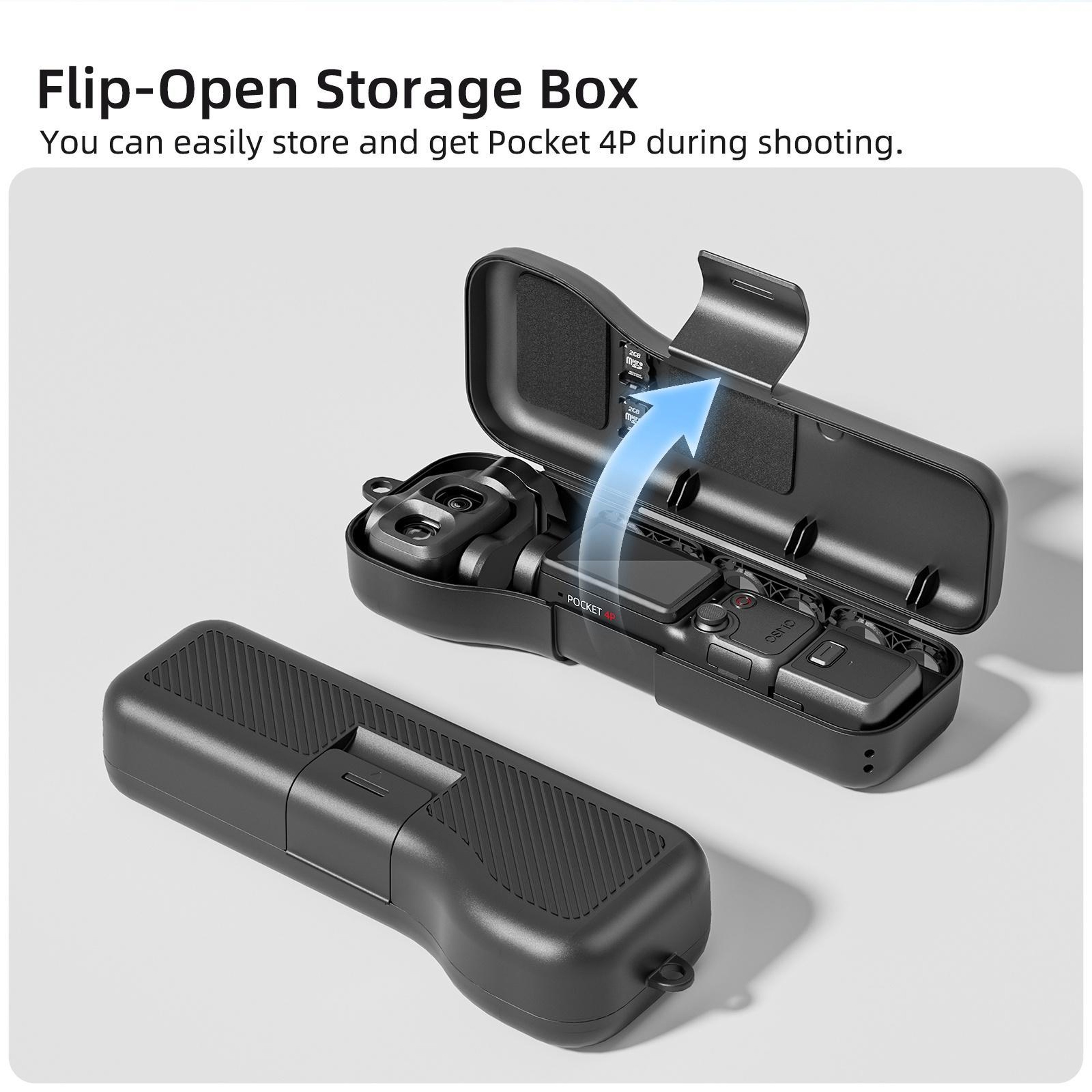 Sunnylife DJI Osmo Pocket 4 case Shockproof Gimbal Protector Storage Case with Filter Slots and Lanyard – view 9