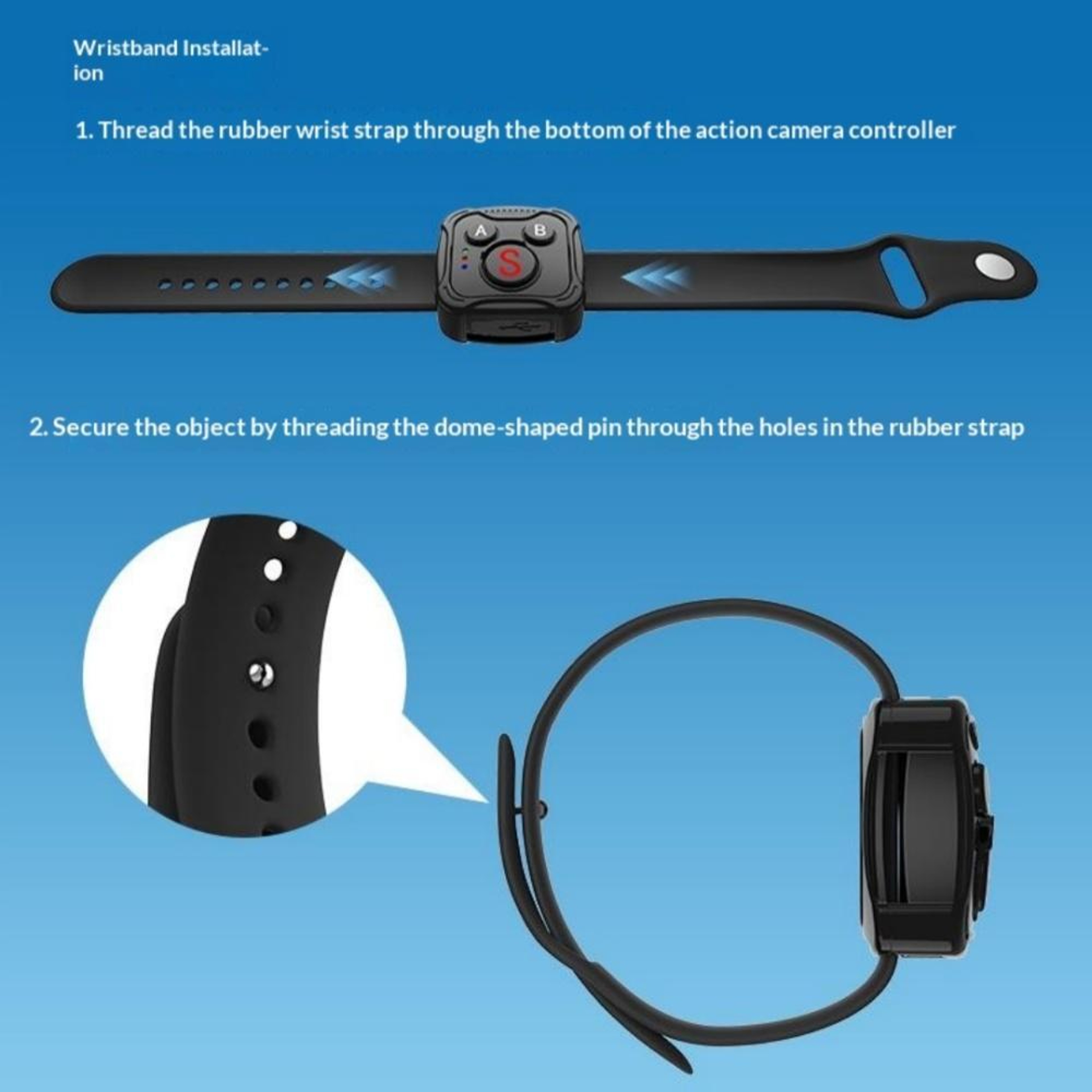 D10 Bluetooth Camera Remote Wireless Action Camera Controller for DJI Action GoPro and Insta360 – view 8