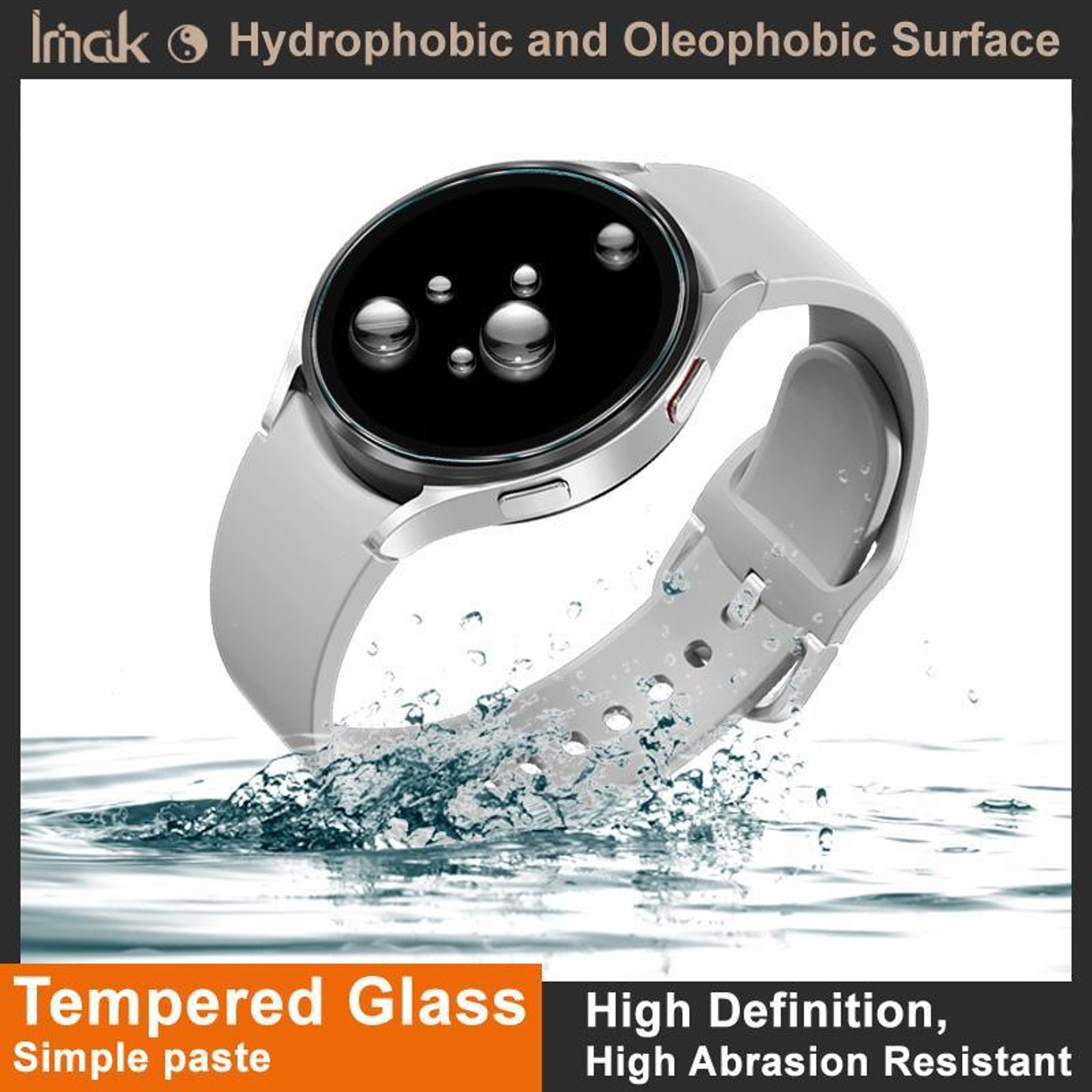 IMAK OnePlus Watch 4 Screen Protector HD Tempered Glass Protective Film – view 9