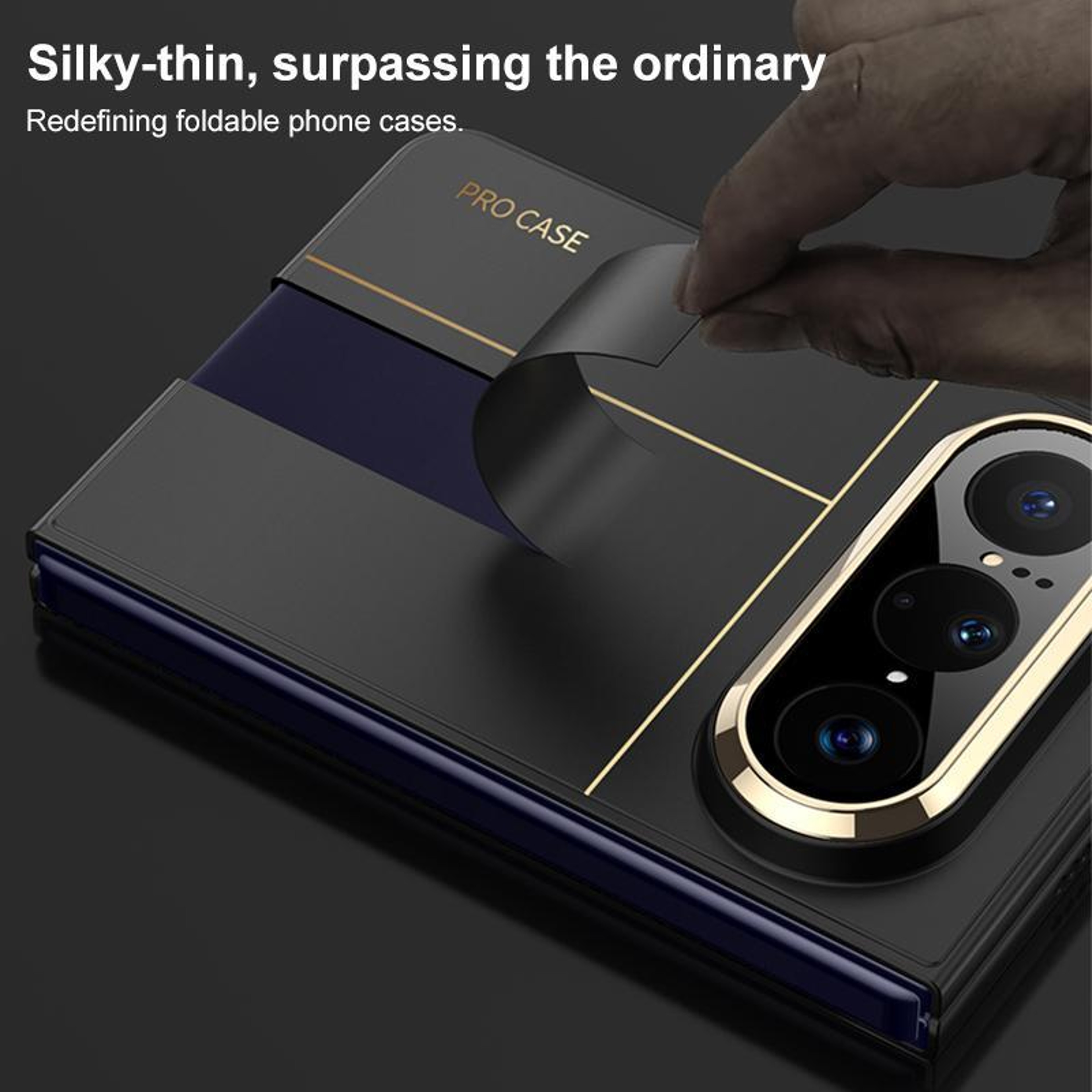 GKK Ultra Thin 360 Protective Folding Phone Case for Huawei Pura X Max with Built In Screen Protector – view 7