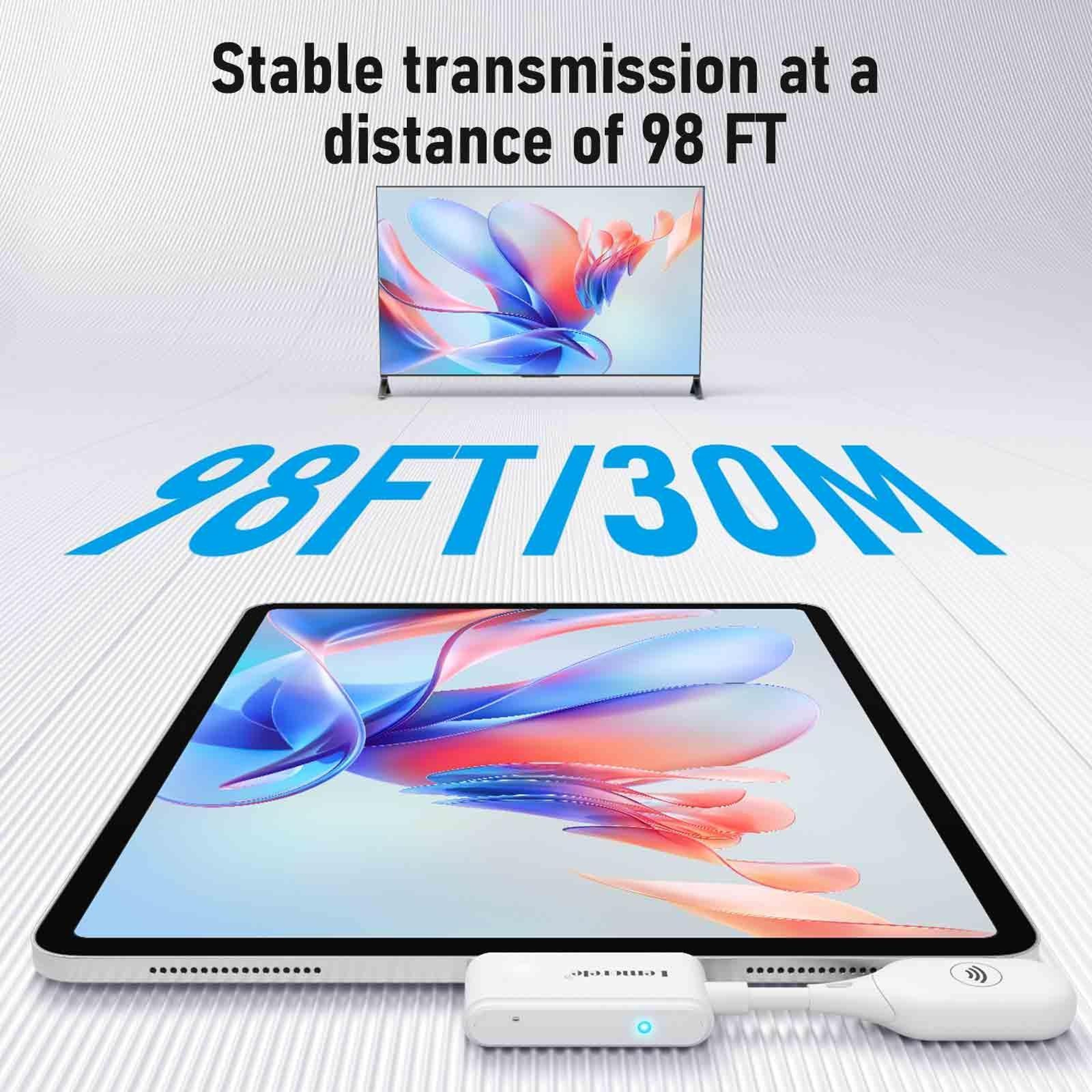 Lemorele P10 Wireless HDMI Transmitter USB C Wireless Display Adapter 1080P 5GHz 50M Range – view 6