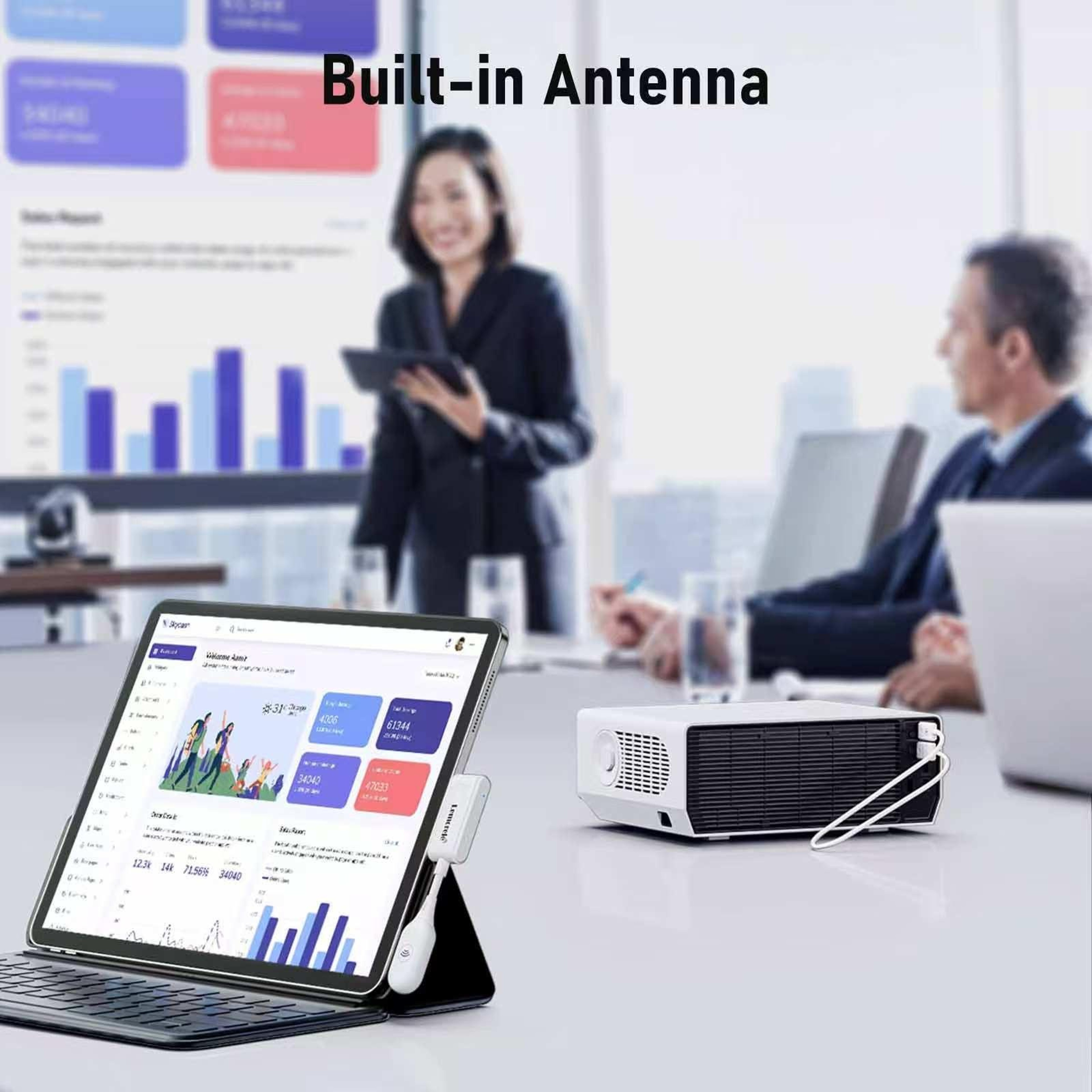 Lemorele P10 Wireless HDMI Transmitter USB C Wireless Display Adapter 1080P 5GHz 50M Range – view 7