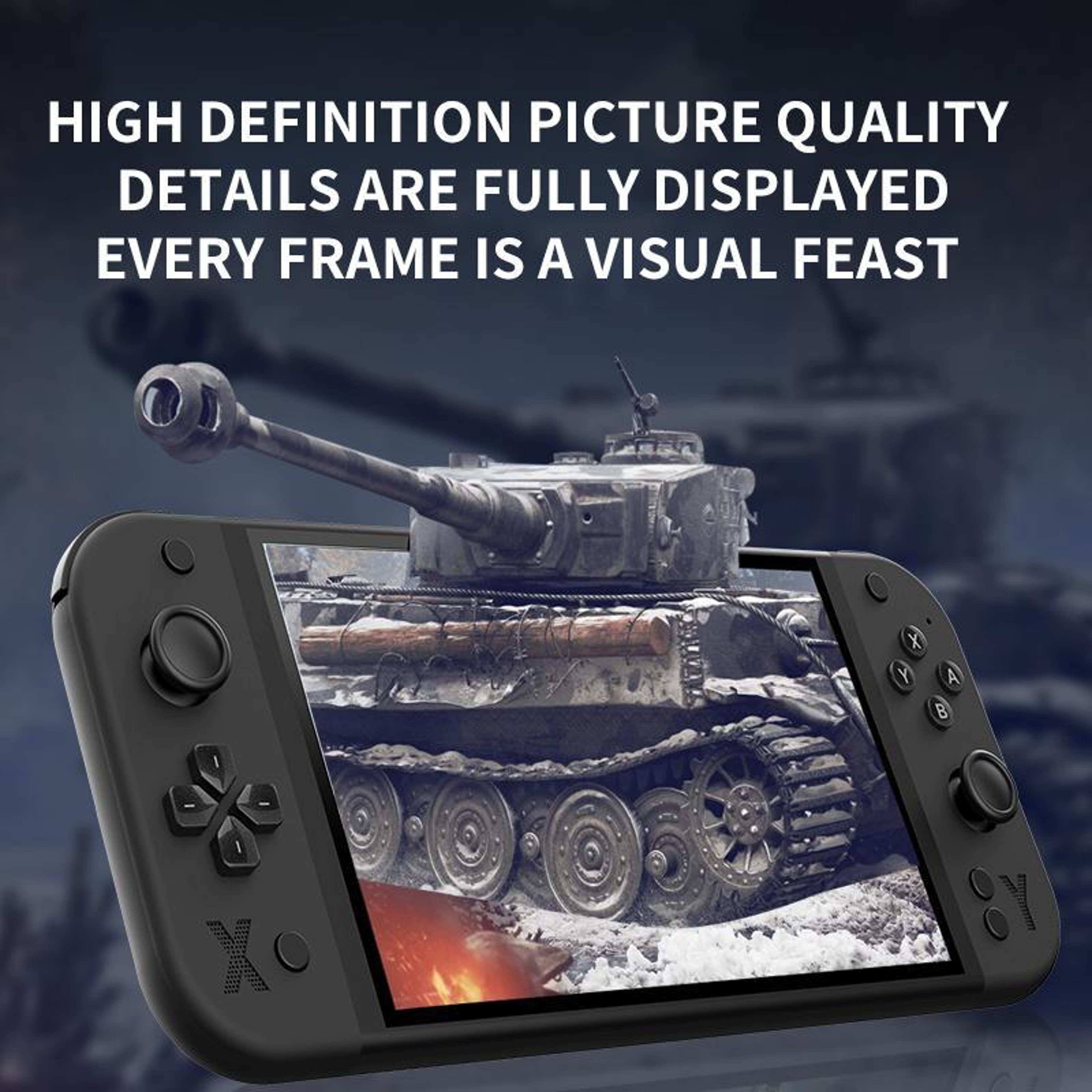 G90 Handheld Game Console 7 Inch IPS HD Retro Game Console with 64GB TF Card and 30 Plus Emulators – view 4