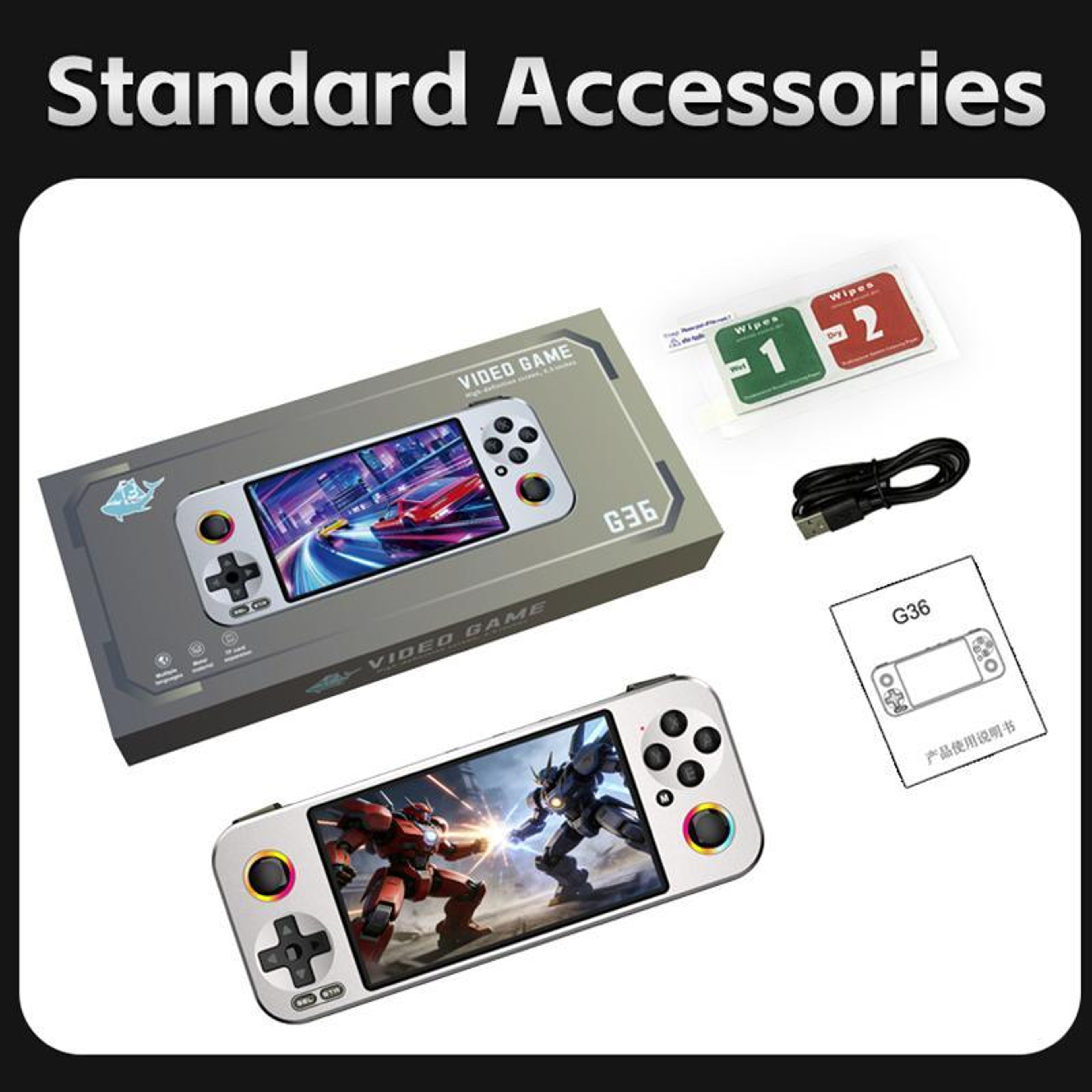 G36 Handheld Game Console 4.5 Inch HD IPS Retro Gaming Console with 23 Emulators and 16GB TF Card – view 5