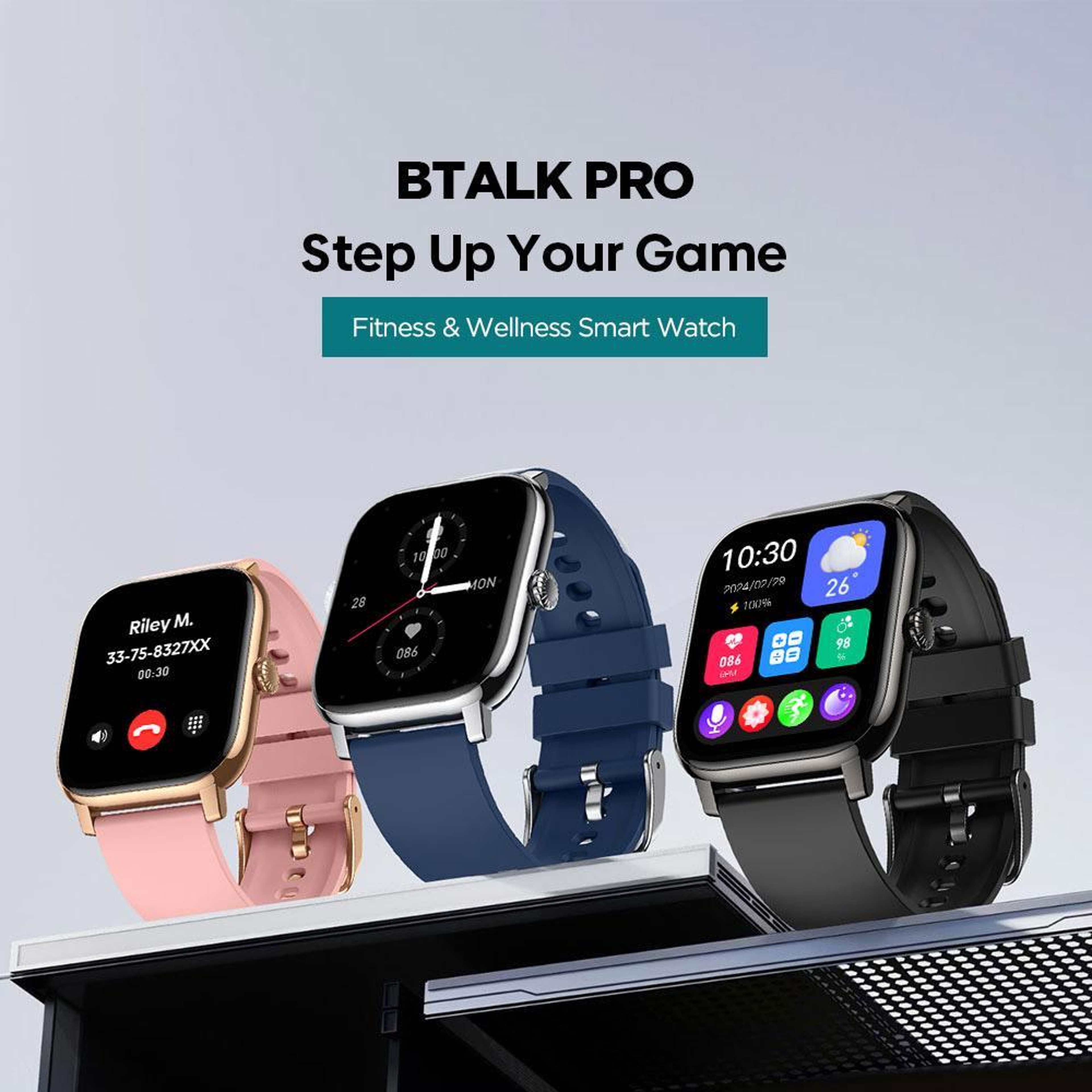 Zeblaze Btalk Pro Smart Watch with Bluetooth Calling IP68 Fitness Tracker and Health Monitor – view 5