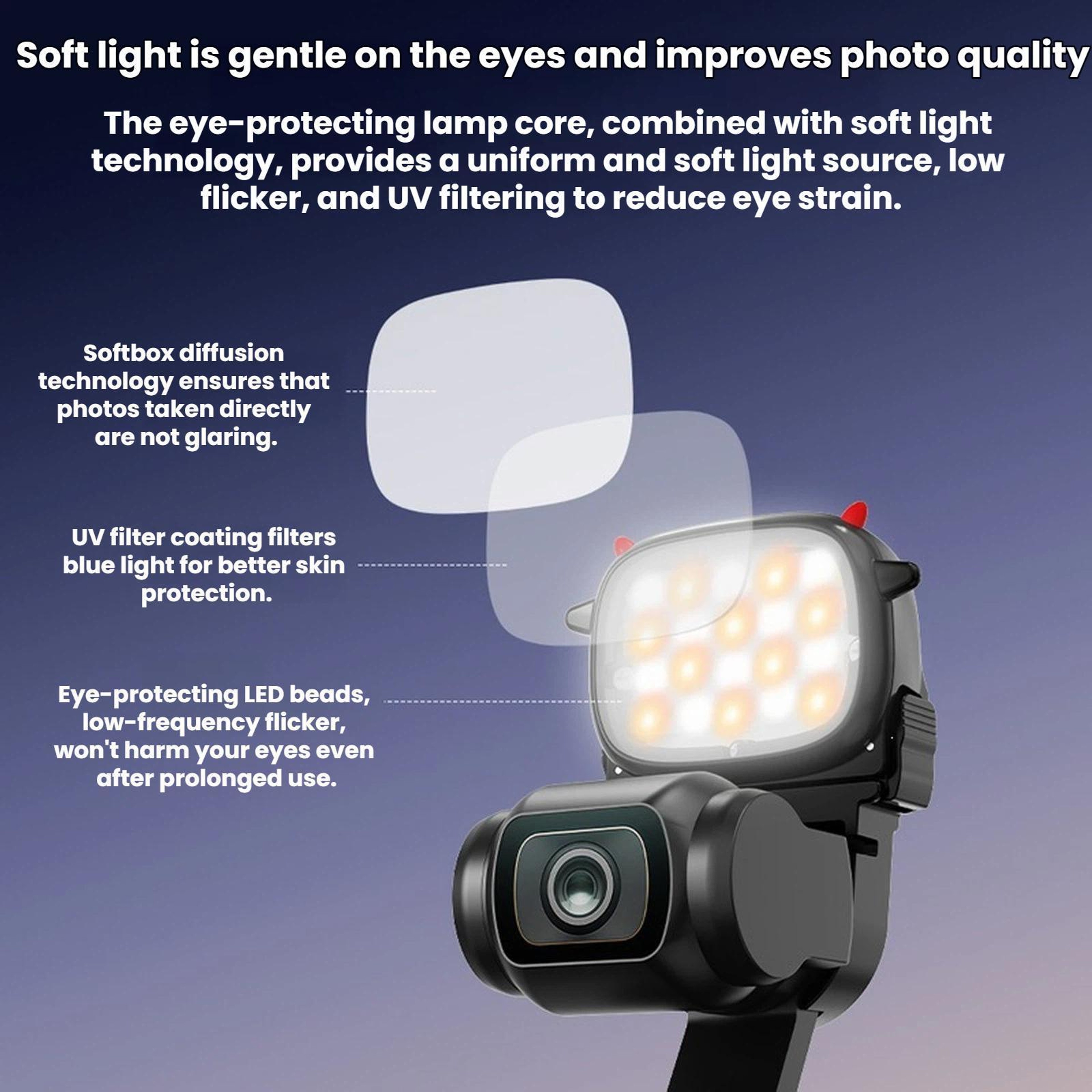 BRDRC DJI Osmo Pocket 3 Fill Light Magnetic LED Vlog Camera Light with Adjustable Brightness – view 6