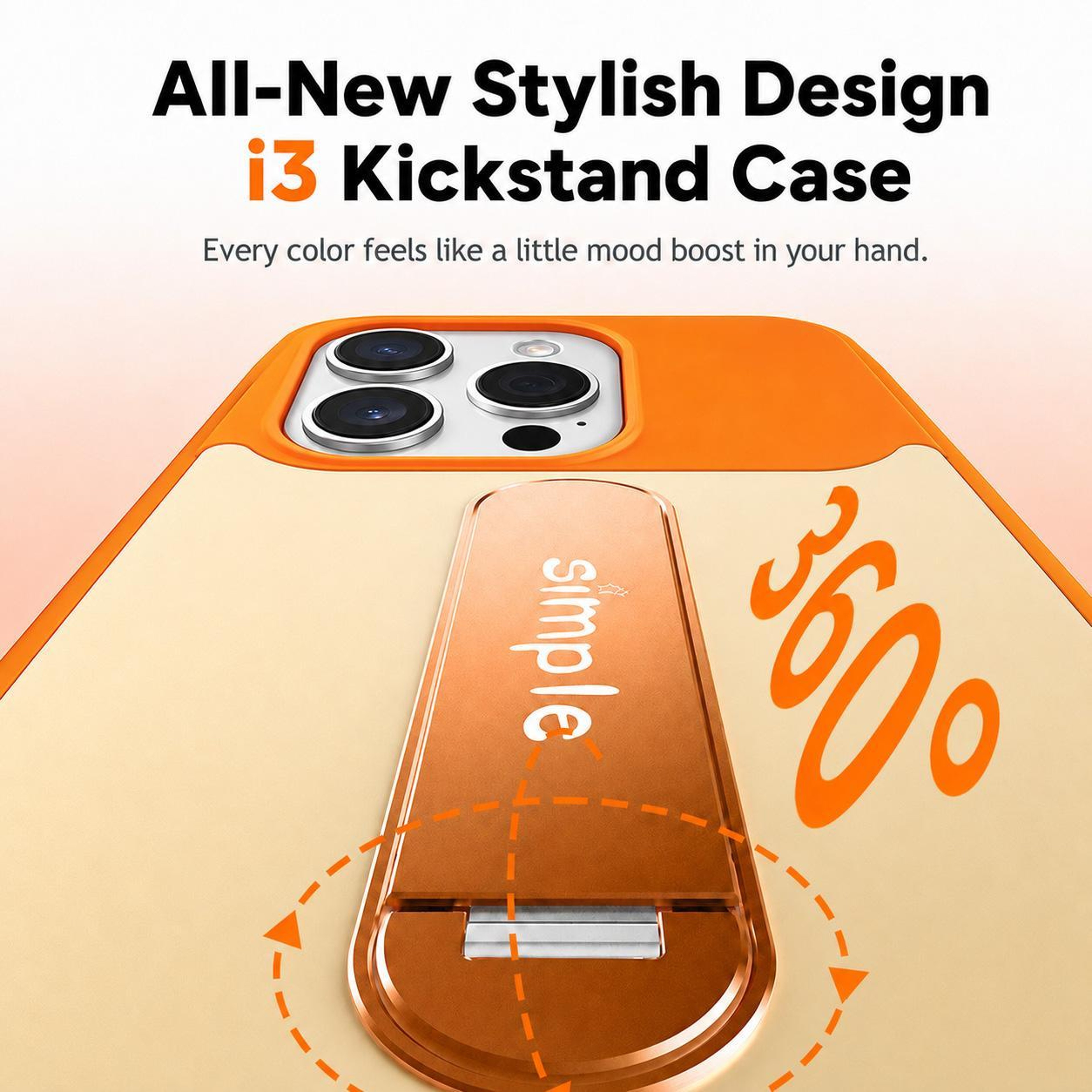 IPhone 16 Pro  Pro Max Magnetic Case With 360 Rotating Holder MagSafe Compatible Shockproof Cover 6