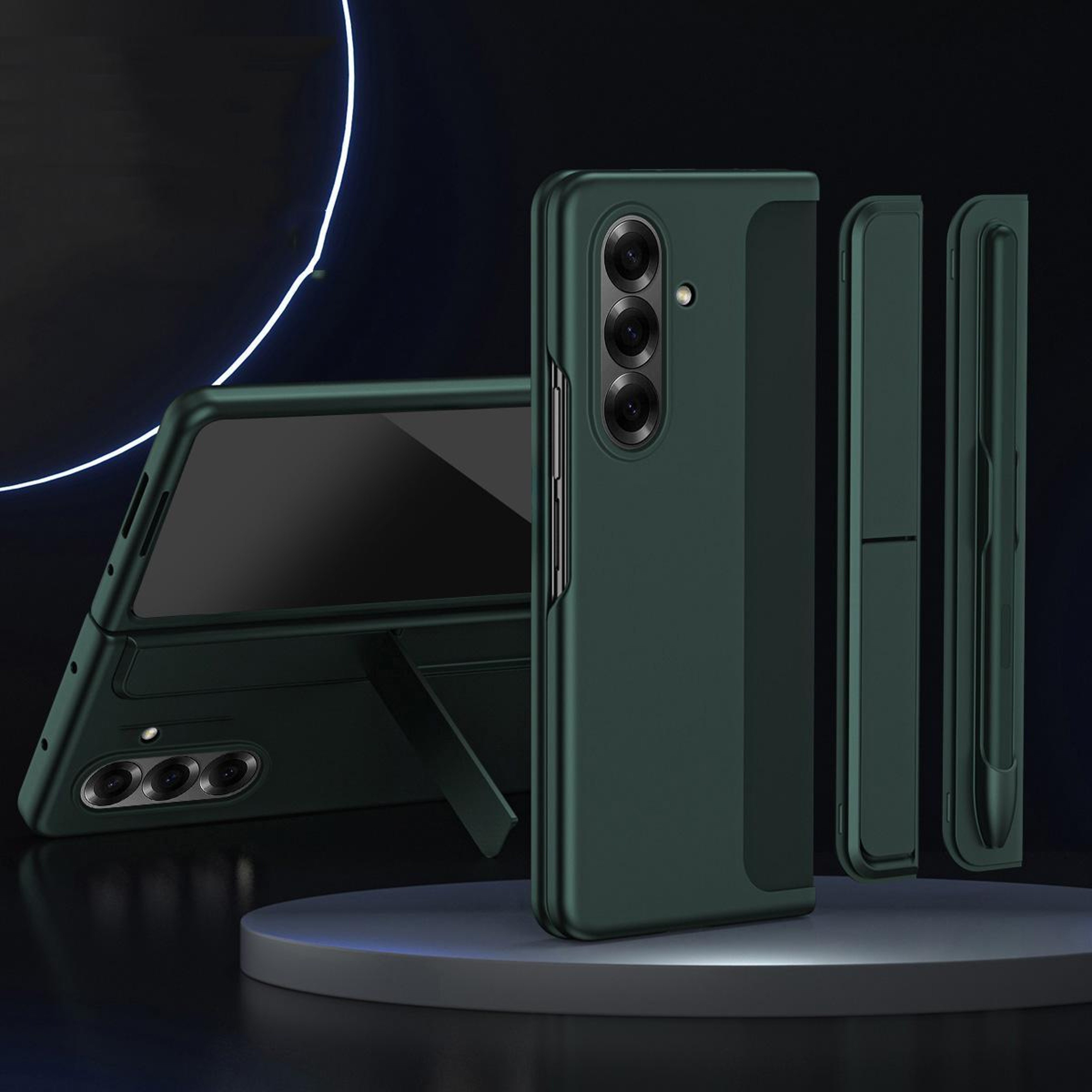 Galaxy Z Fold8 Ultra Shockproof Case with Kickstand and Pen Holder – view 3