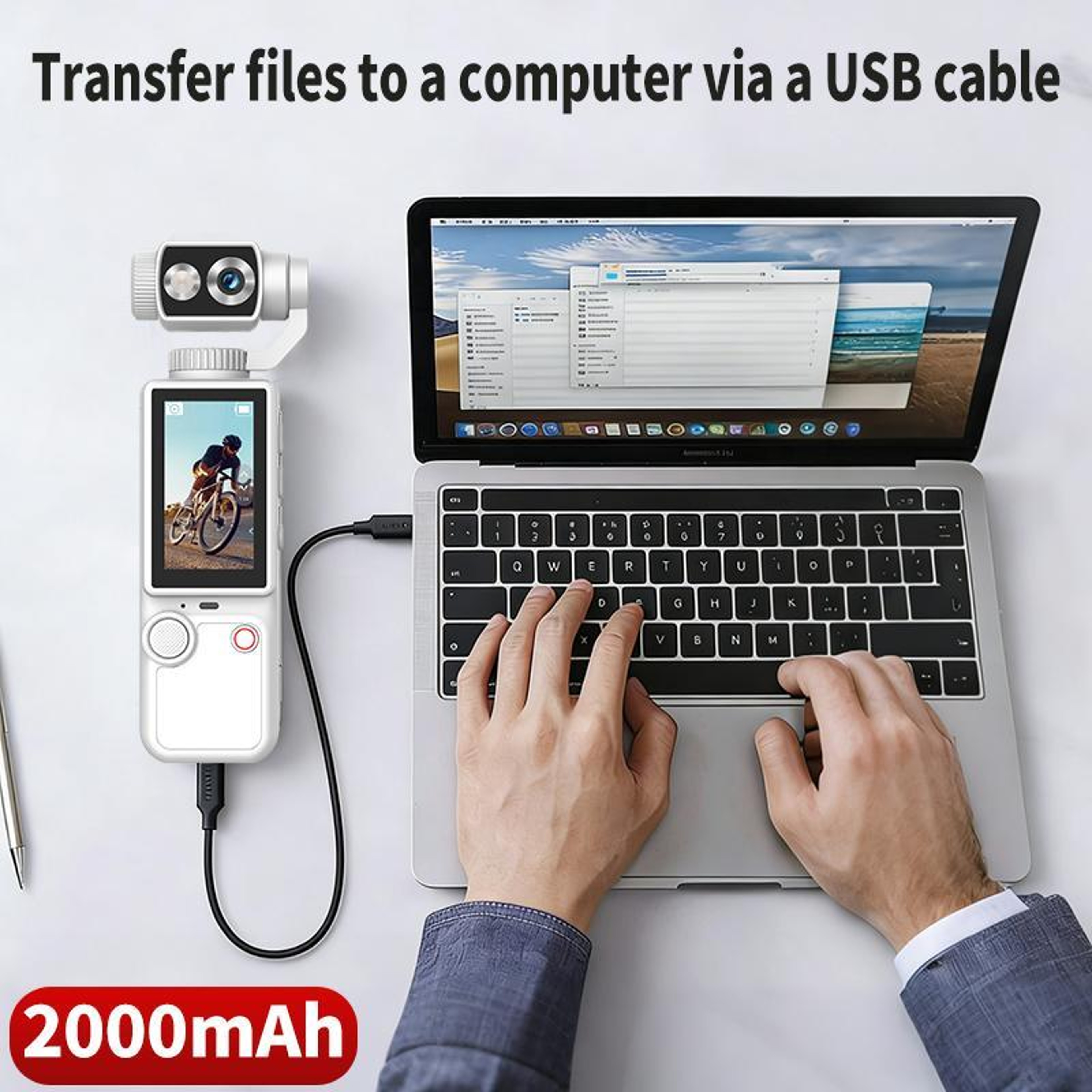 Q8 4K Camera Portable Mini Digital Vlogging Camera with 2 Inch IPS Touch Screen – view 10