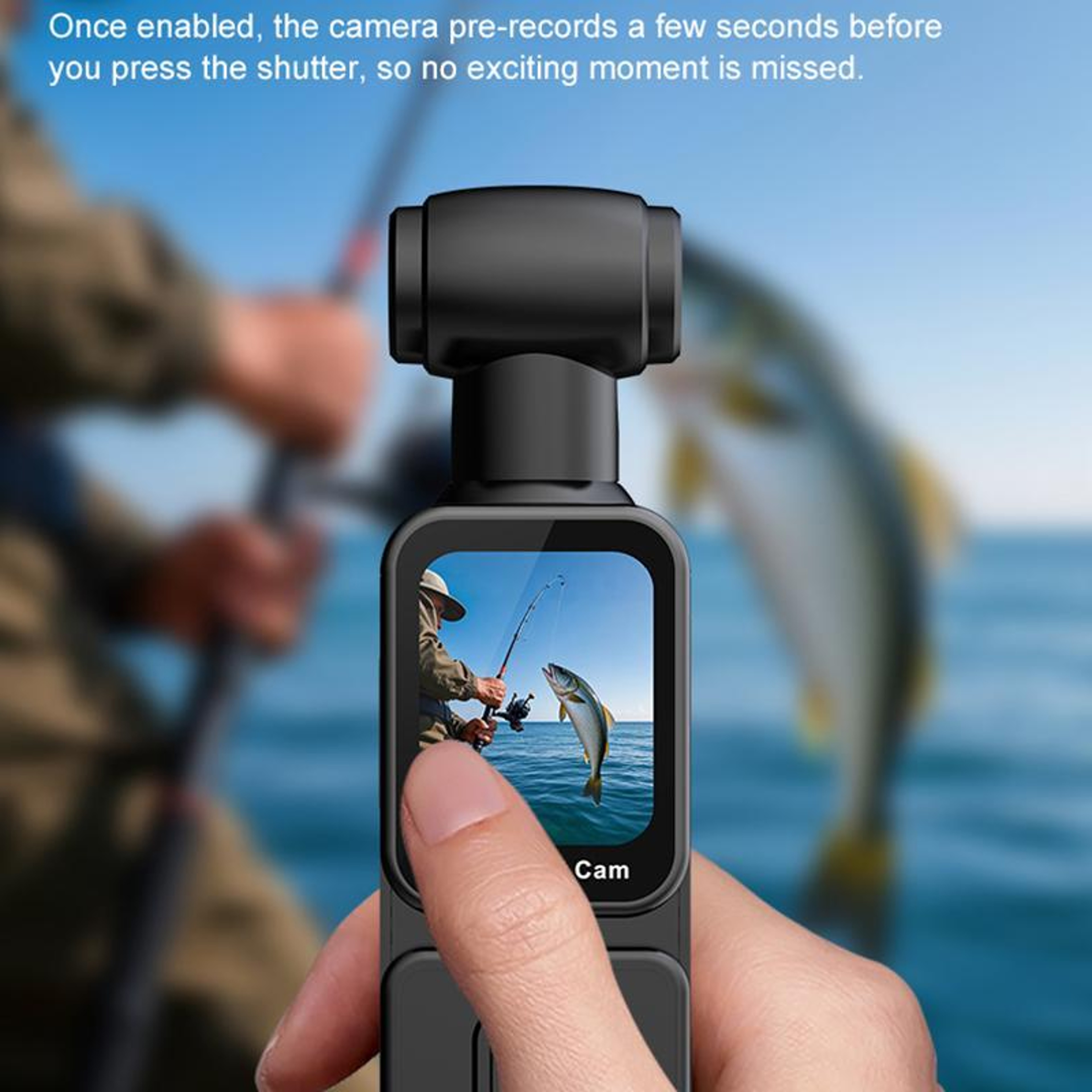 K28 5K Action Camera with Gimbal Stabilization IPS Touchscreen and EIS Pocket Vlogging Camera – view 10