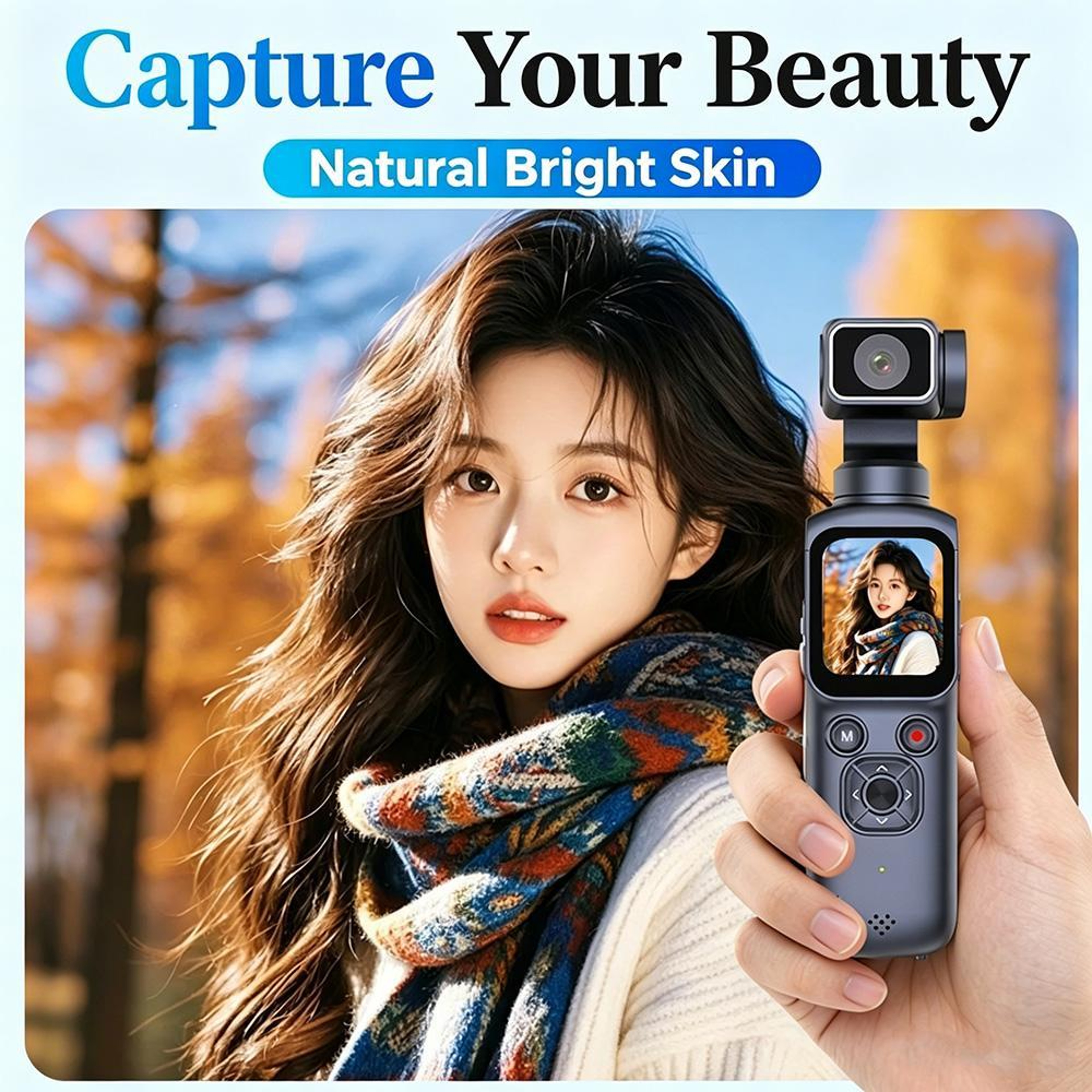 HJD05 4K Vlog Camera 64MP Pocket Gimbal Camera with WiFi Face Tracking – view 8