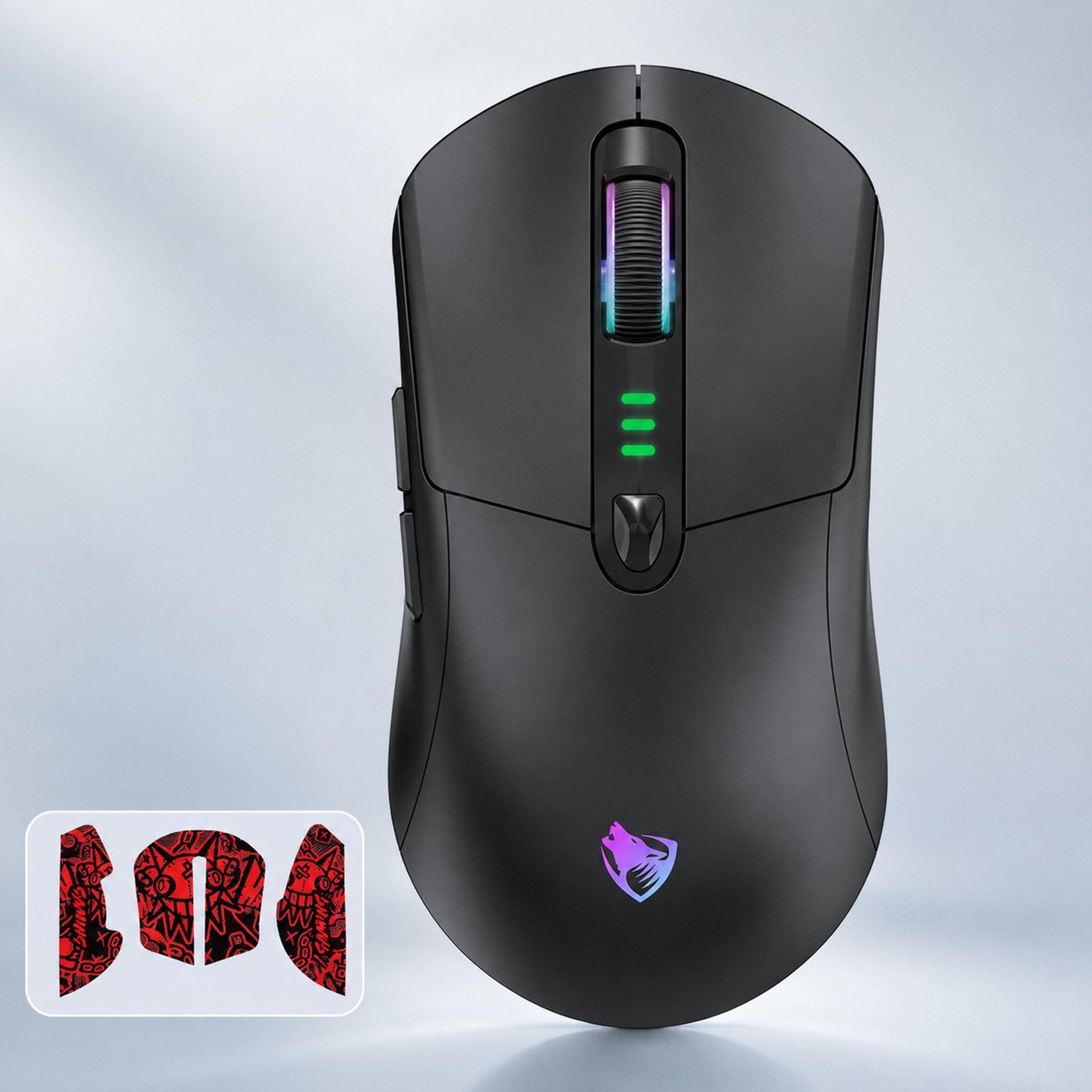 T-WOLF X5 Wireless Gaming Mouse Tri Mode 12800 DPI Rechargeable RGB Gaming Mouse – view 1