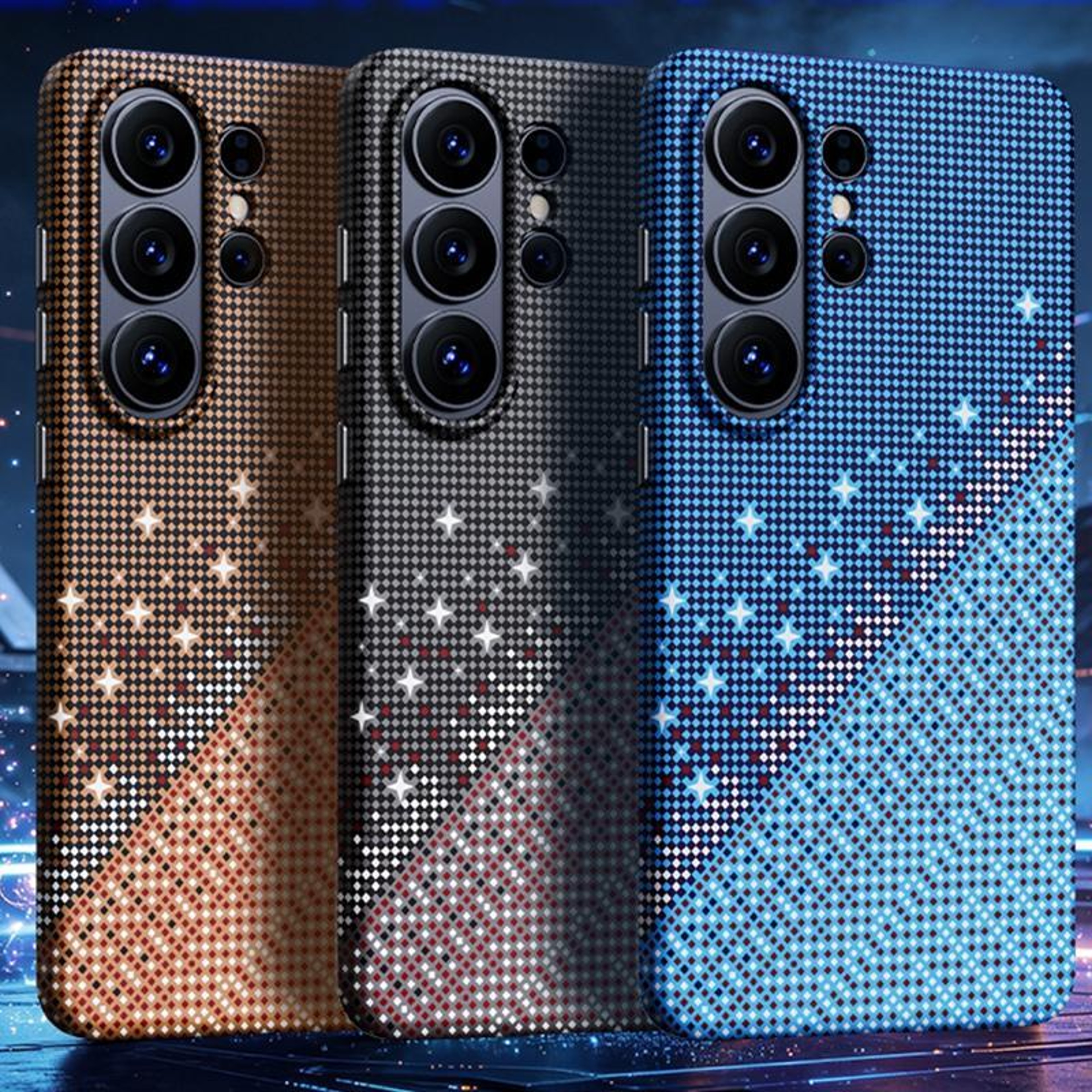 Galaxy S26 Ultra Magnetic Phone Case with Asterism Carbon Fiber Shockproof TPU Cover – view 2