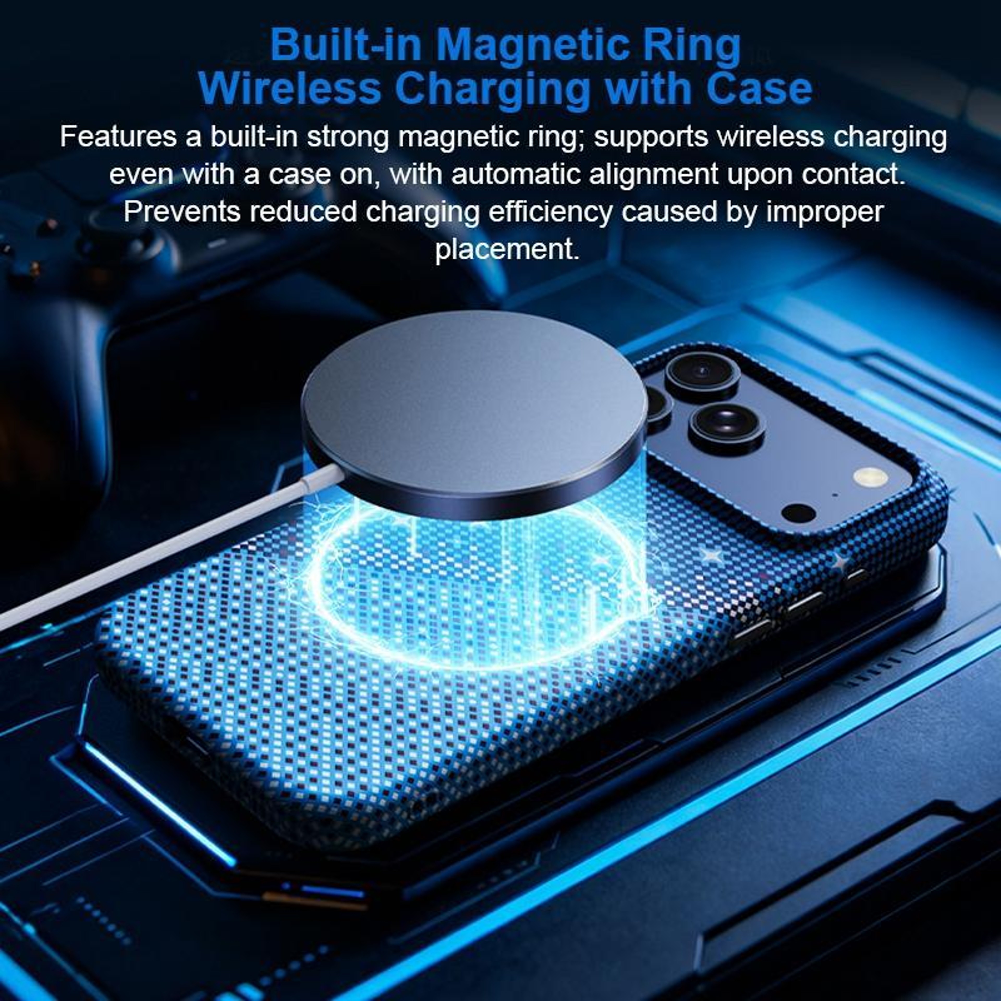 IPhone 16 Pro  Pro Max Magnetic TPU Shockproof Phone Case With Asterism Pattern 4