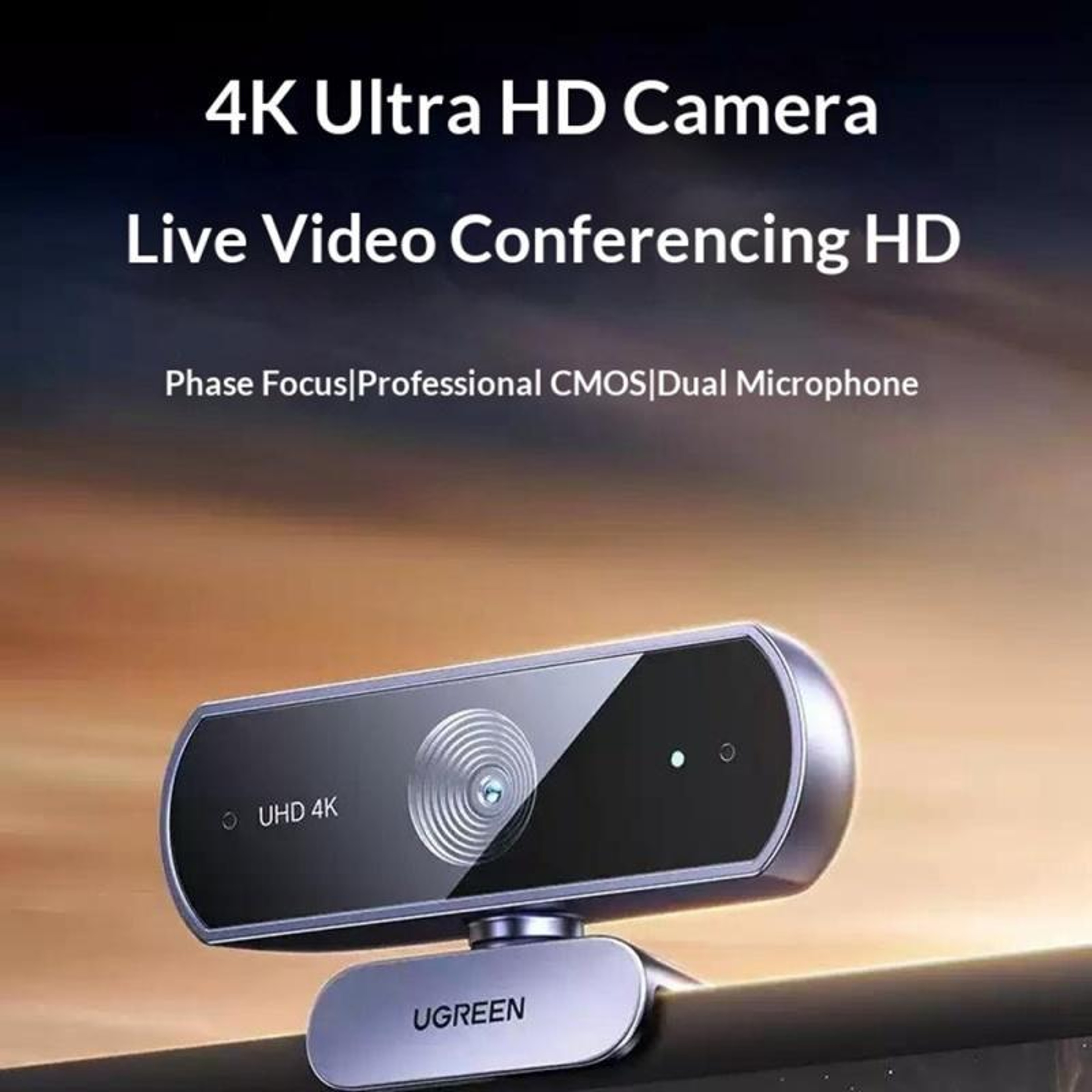 UGREEN CM831 4K HD Webcam with Auto Focus Dual Microphone for Video Conferencing – view 6