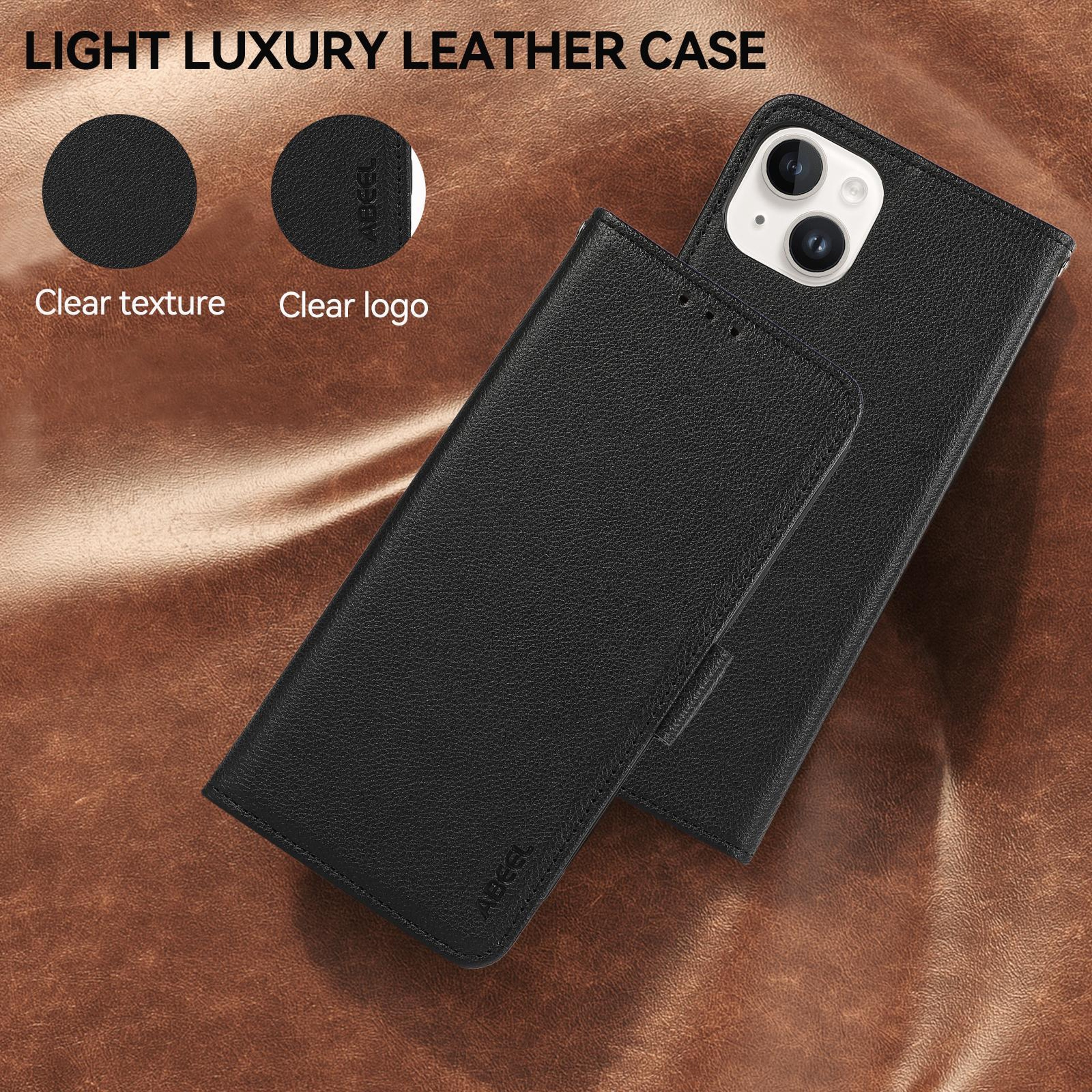 ABEEL OnePlus Nord CE6 Lite 5G Case RFID Wallet Magnetic Leather Flip Cover With Stand 8