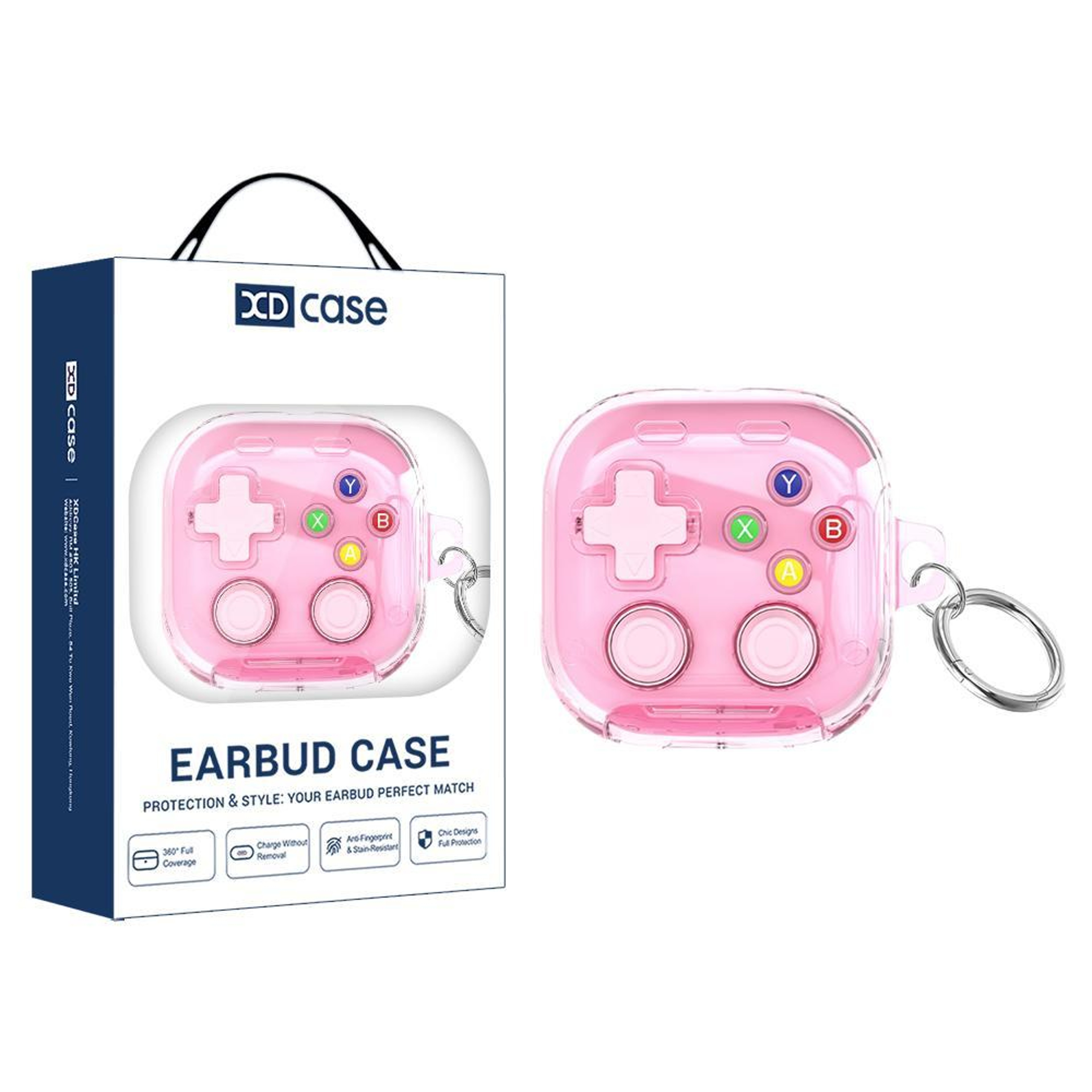 XDcase Galaxy Buds4 Pro Case Retro Game Console Protective Earbuds Cover with Stand & Carabiner – view 11