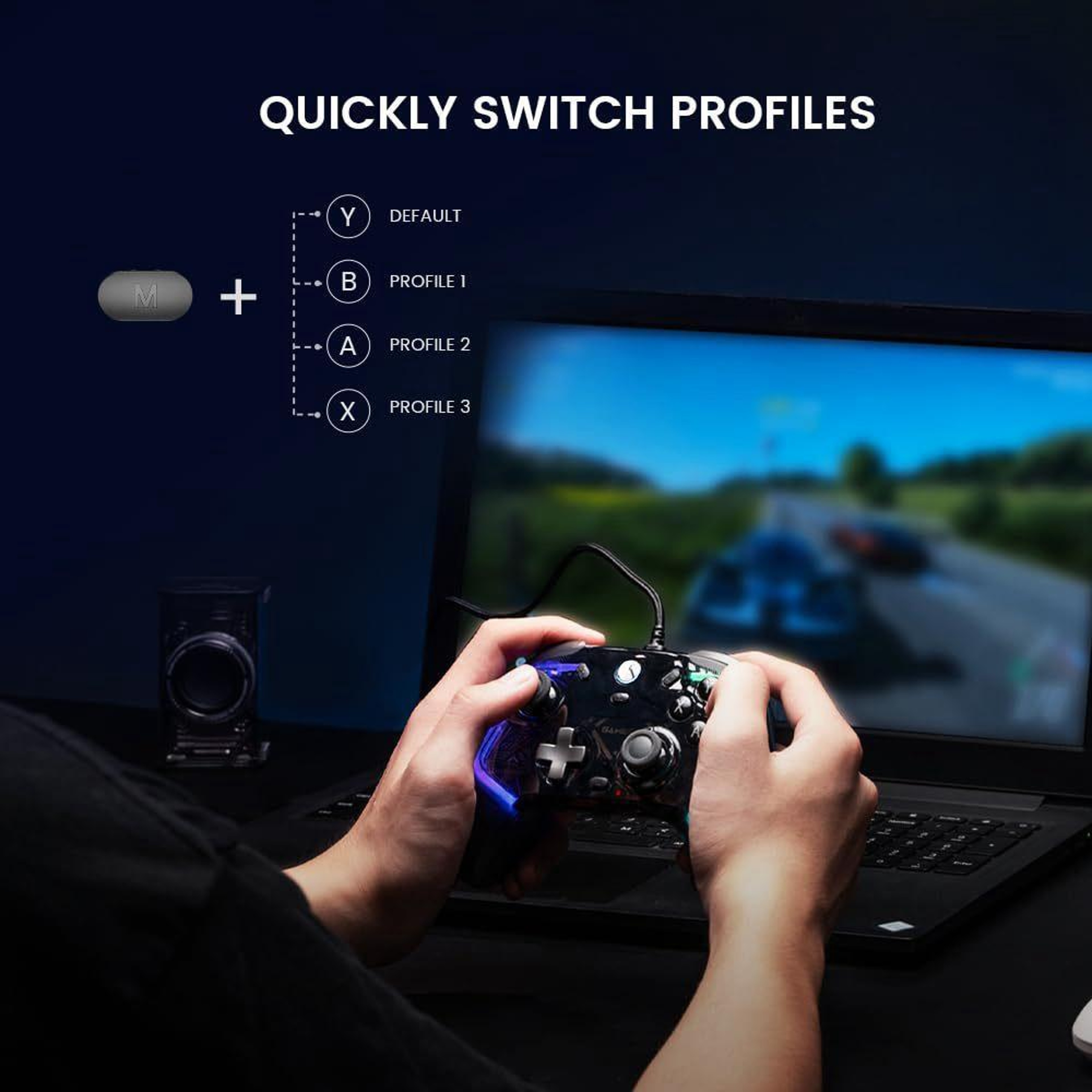 GameSir Kaleid Xbox Wired Controller with Hall Effect Joysticks RGB Gaming Gamepad – view 7