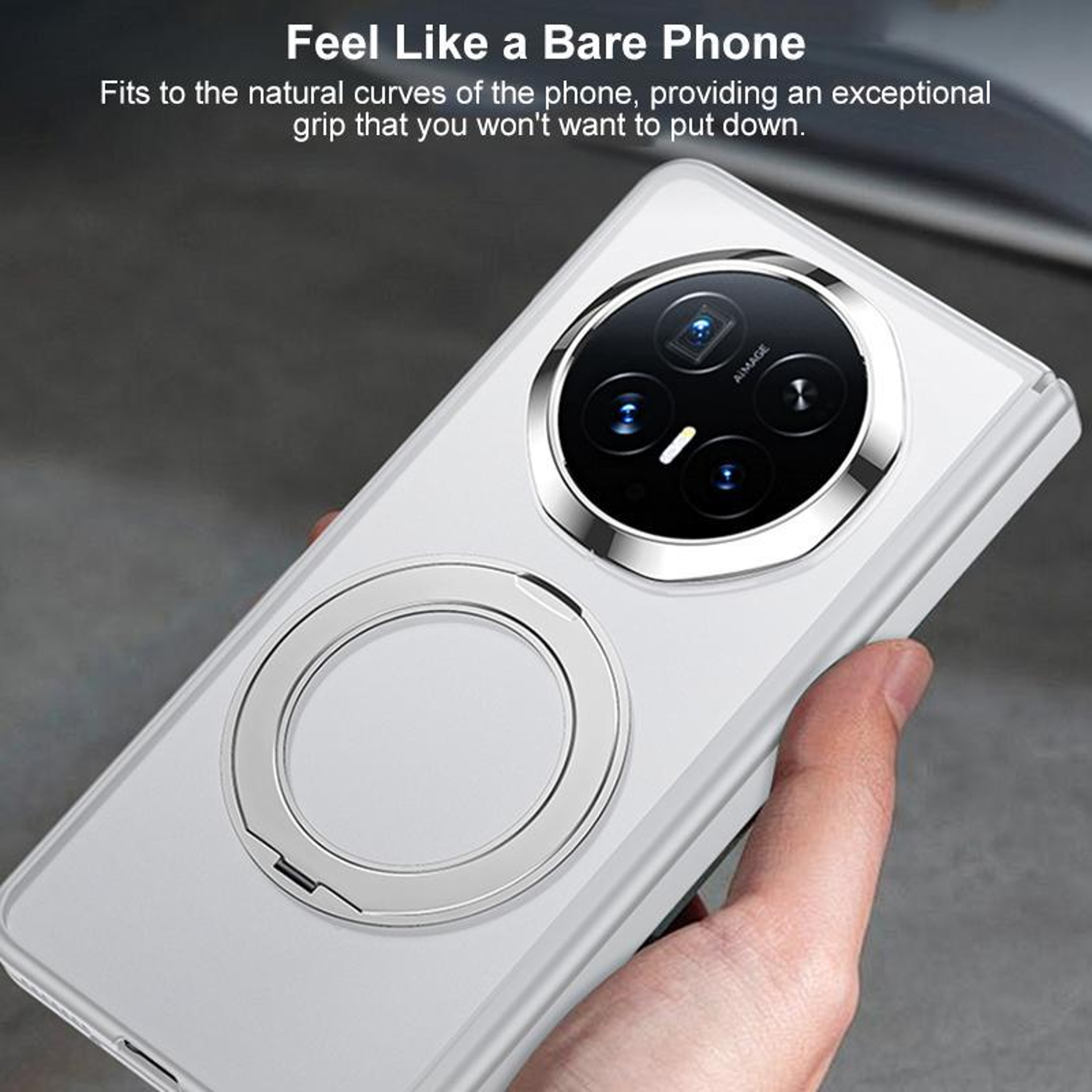 Honor Magic V6 Matte Phone Case with 360 Rotating Kickstand and Integrated Screen Protection – view 12