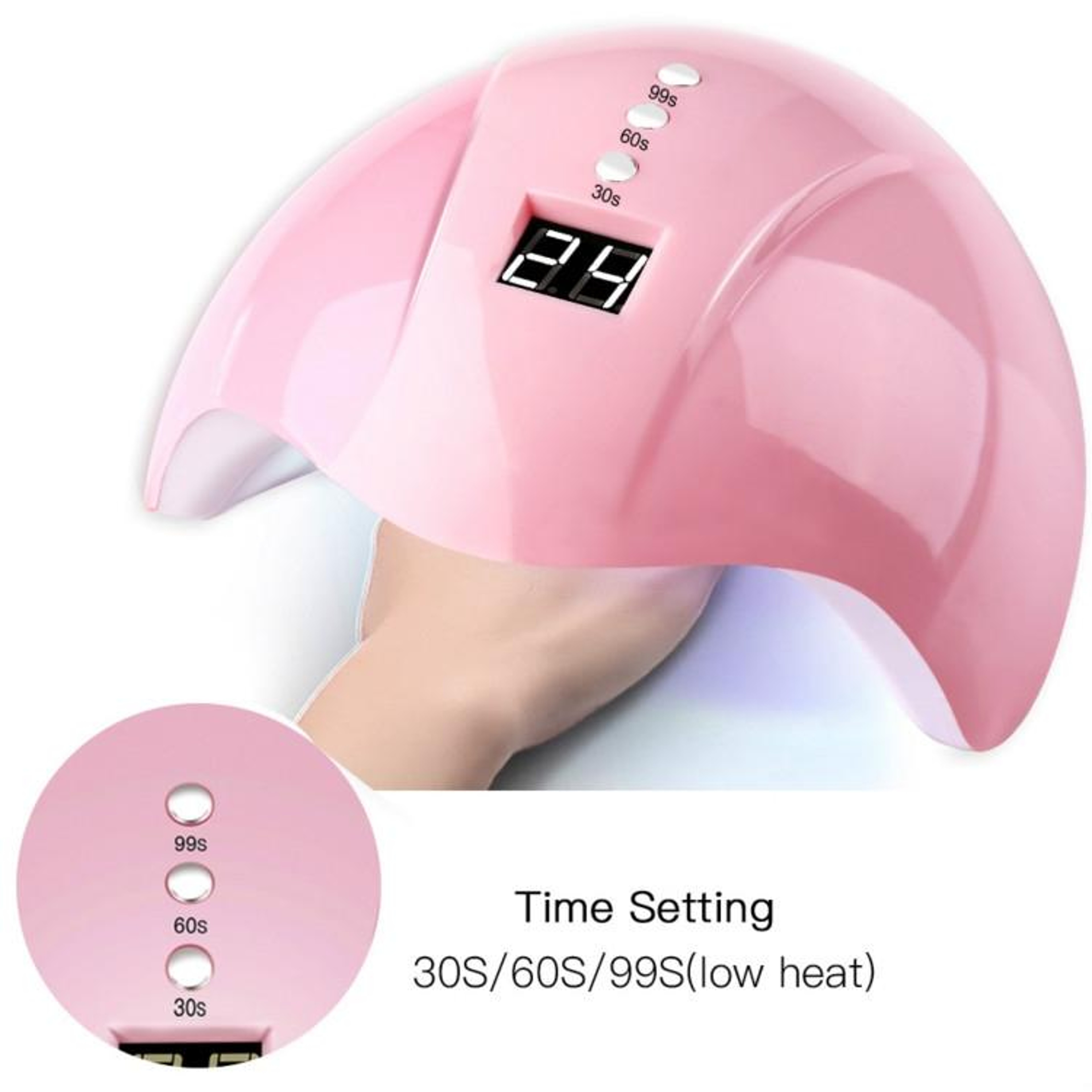 36W UV LED Nail Lamp with Smart Sensor LCD Timer for Fast Gel Nail Drying – view 4