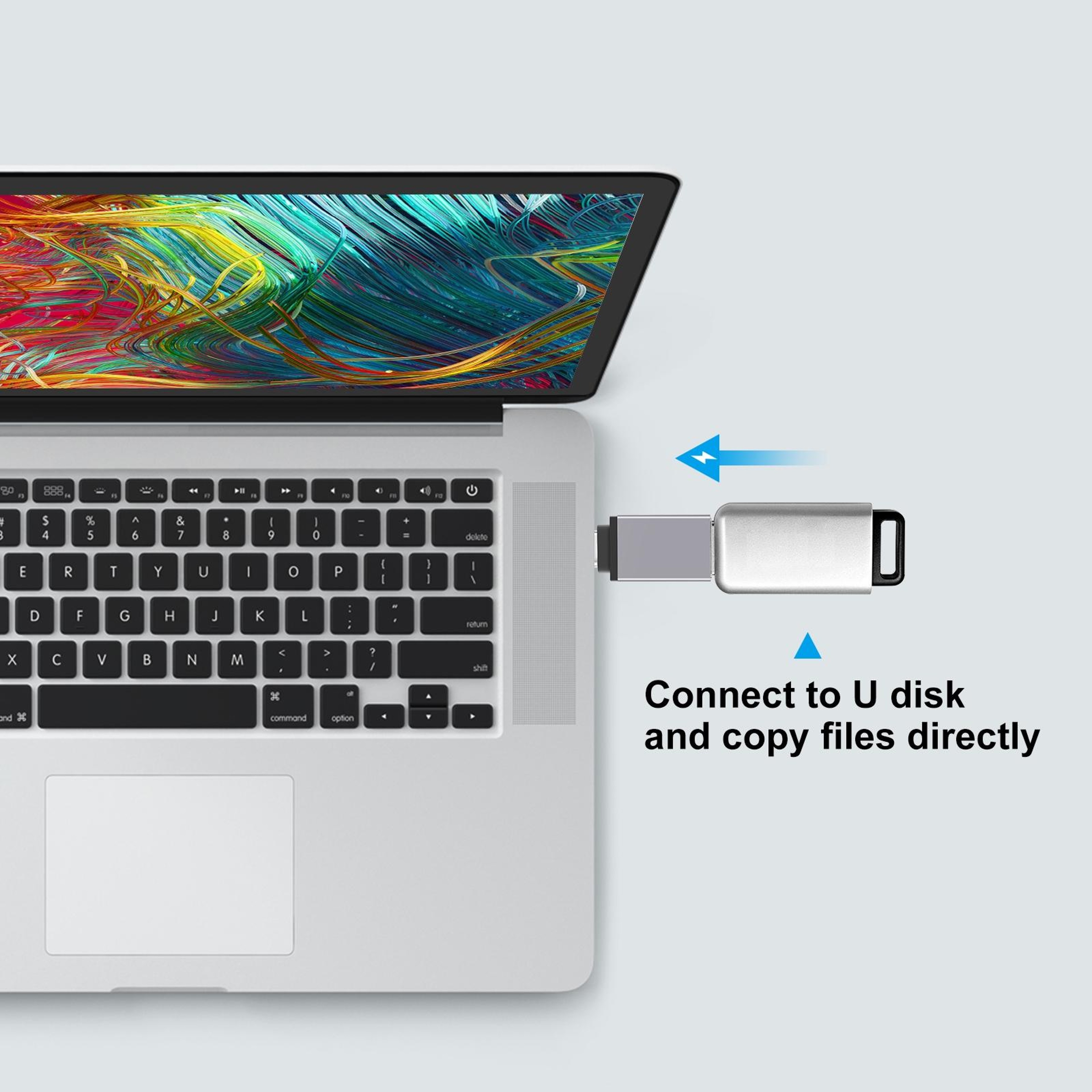 HAWEEL USB-C OTG Adapter USB 3.0 Type-C to USB Adapter for Fast Data Transfer – view 6