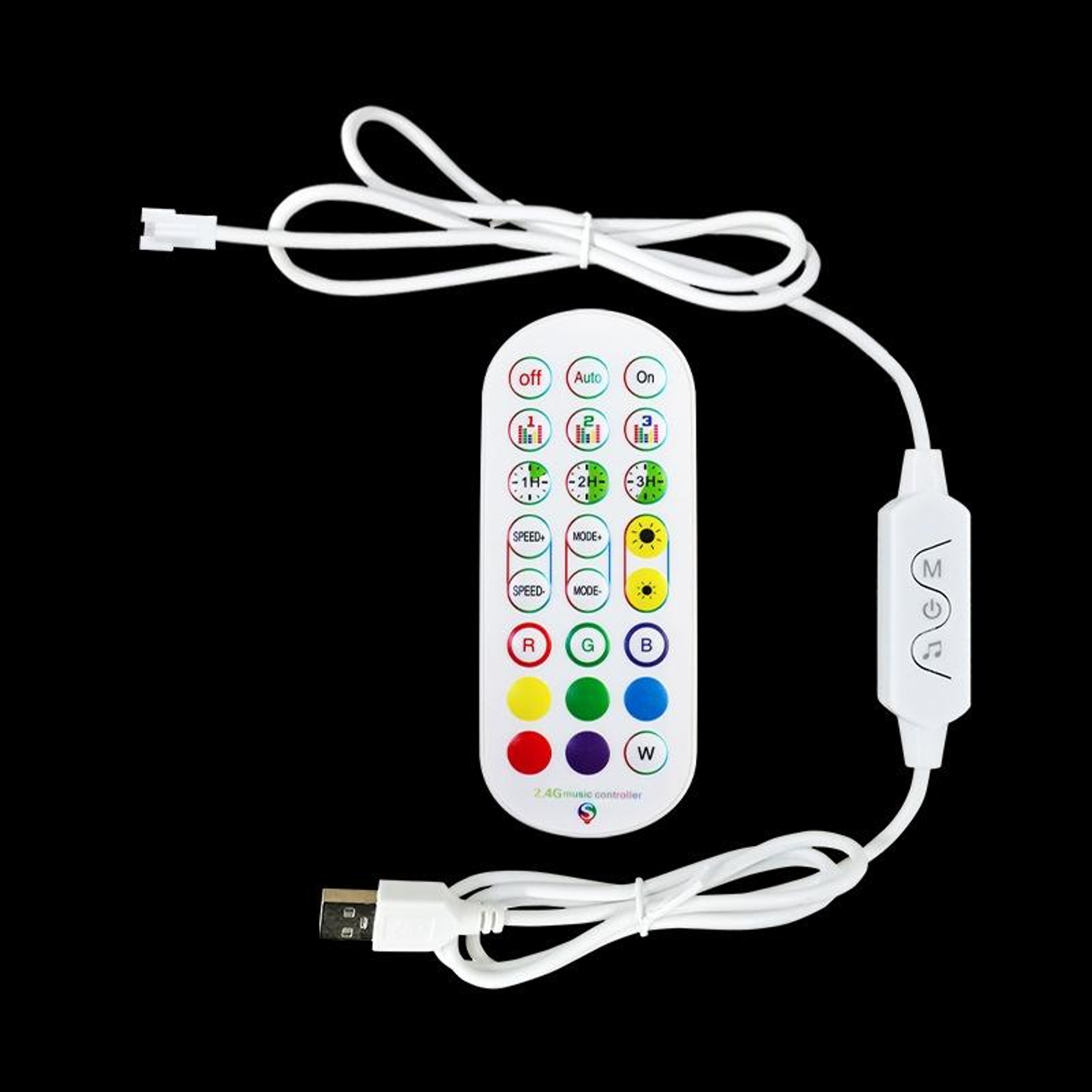 24-Key RGB LED Controller with 2.4G Wireless Remote for RGB LED Strip Lights – view 5