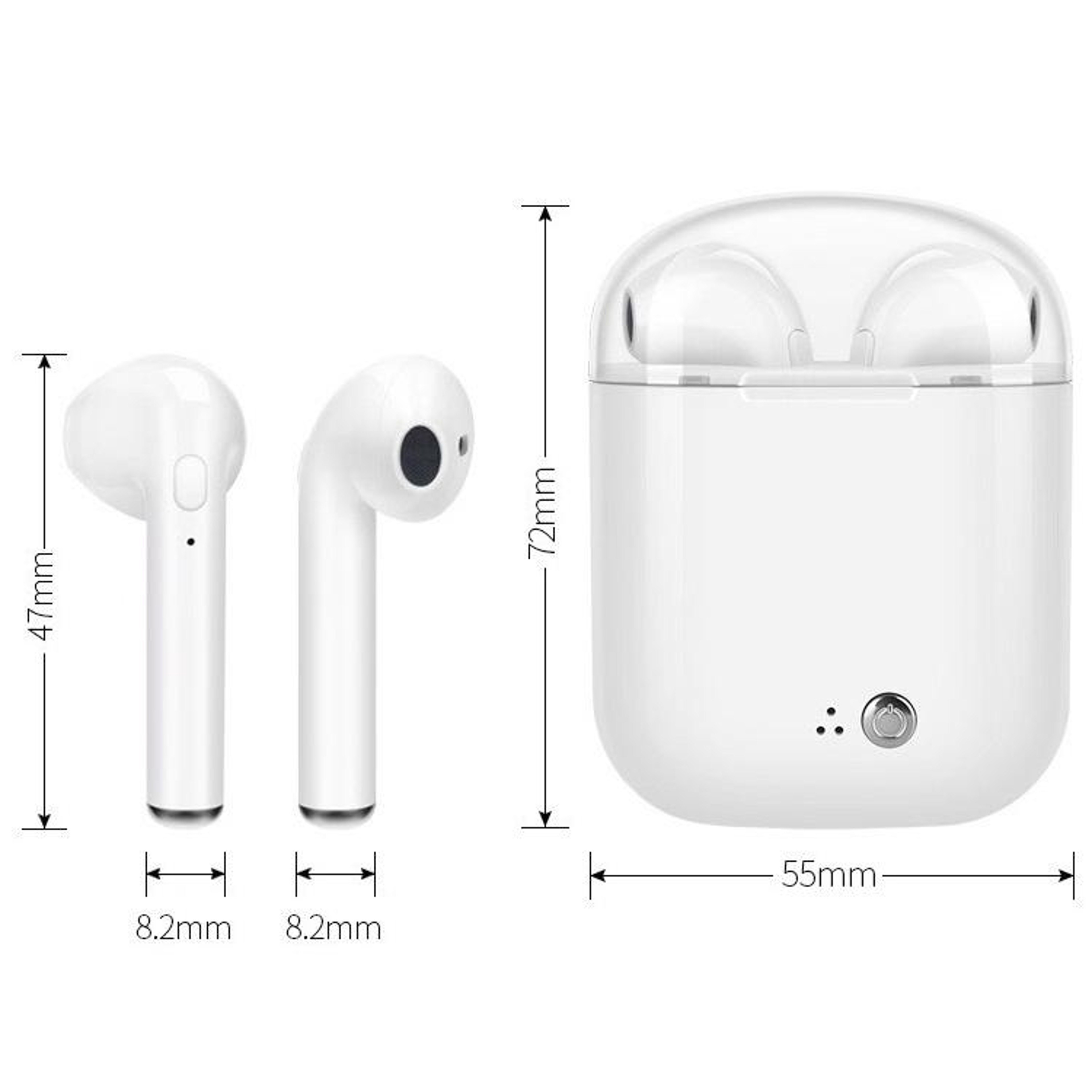 I7s Wireless Bluetooth Earbuds TWS Earphones with Charging Case and Built-In Microphone – view 2
