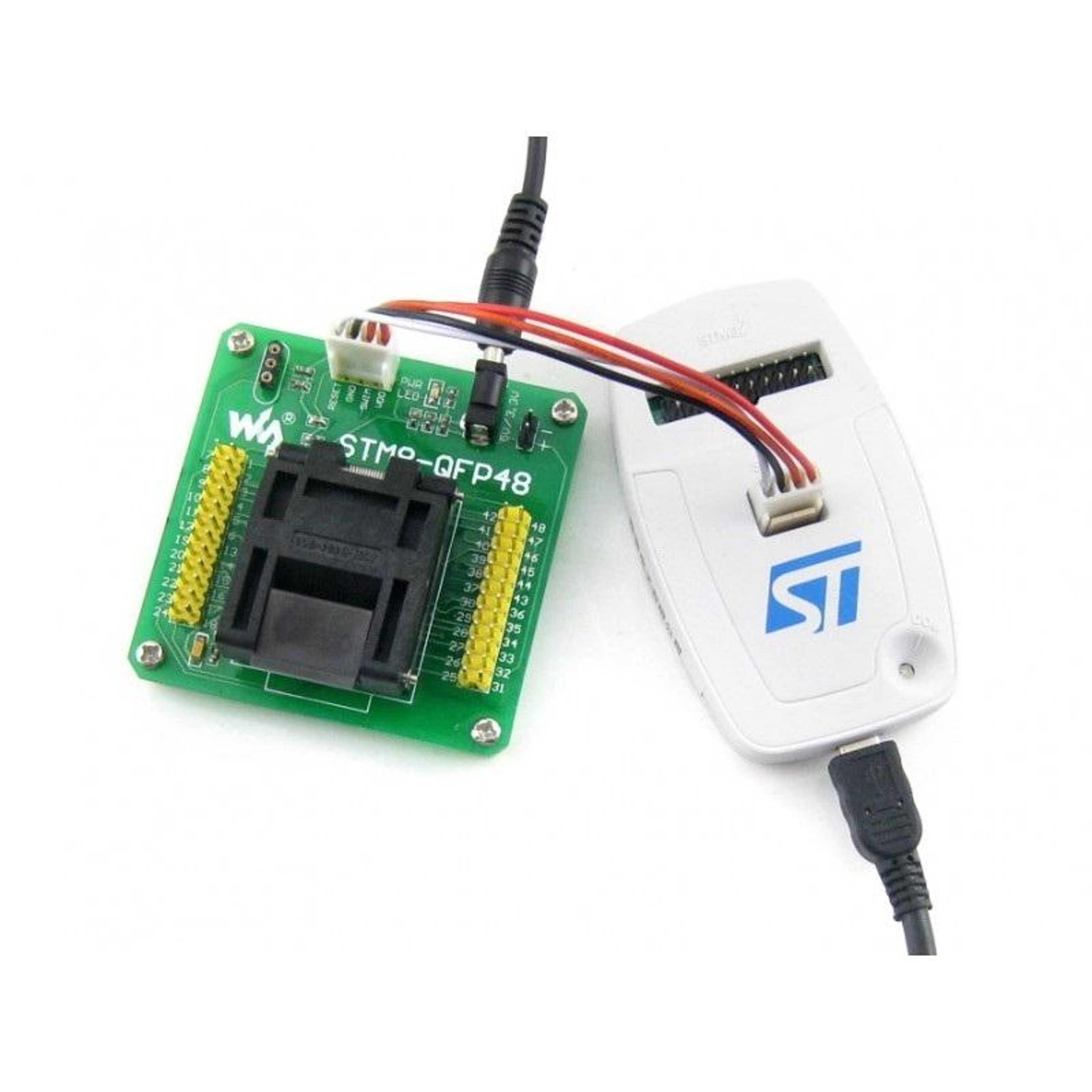 Waveshare STM8 Programmer Adapter QFP48 SWIM Development Board for MCU Programming – view 3