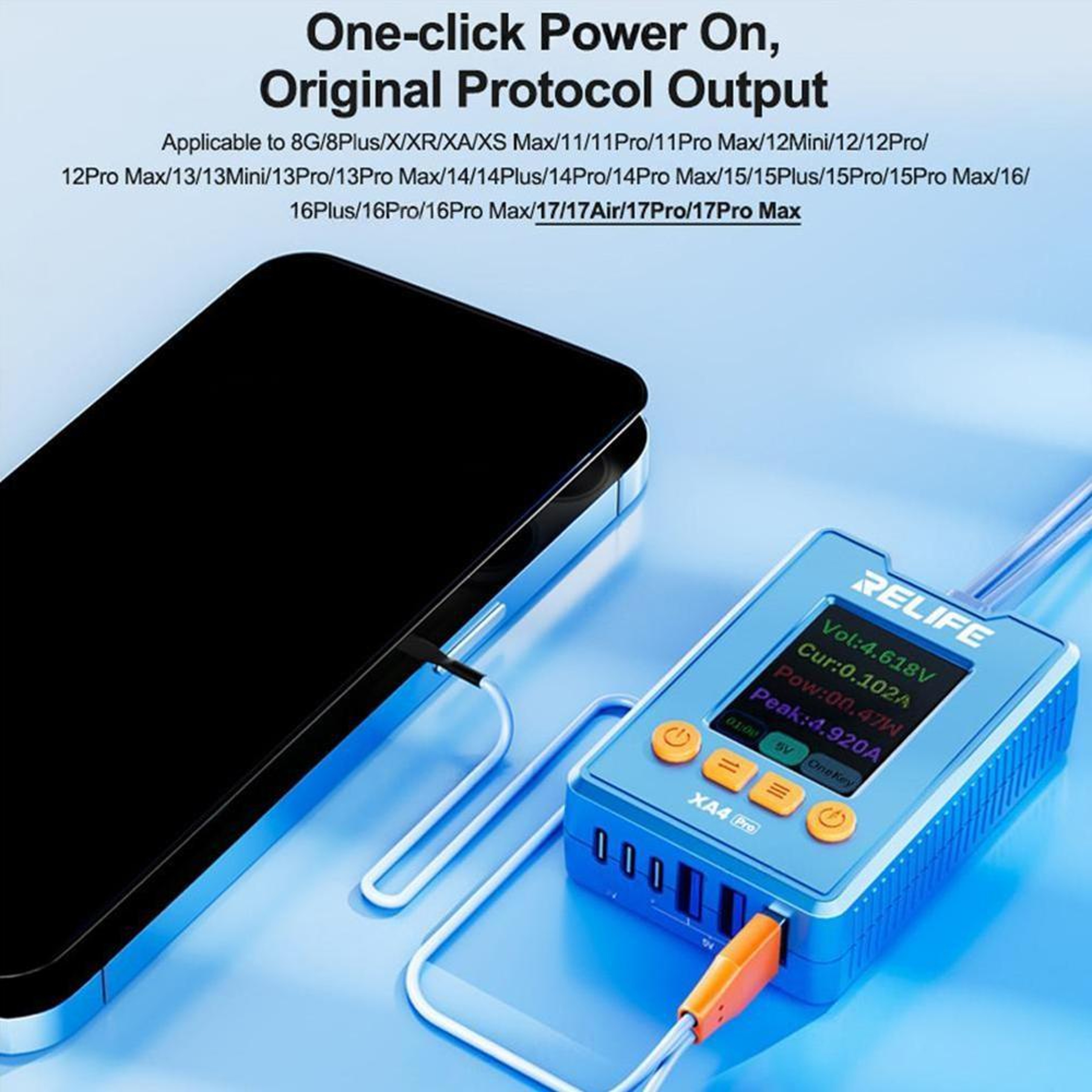 RELIFE XA4 Pro HD Display Power Cable USB Type C iPhone Repair Tool for iPhone 8 to 17 Pro Max – view 11