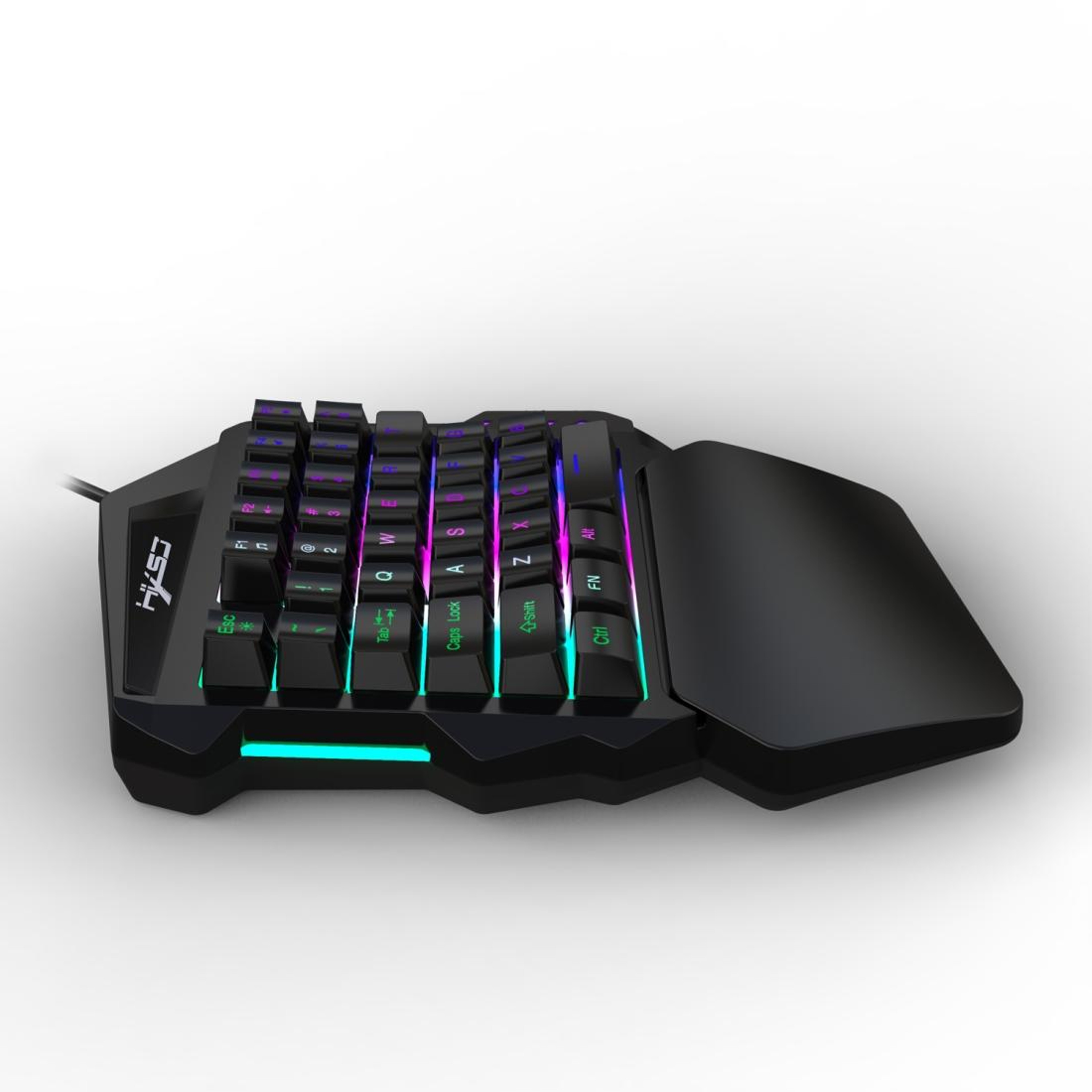 HXSJ V100 OneHanded Gaming Keyboard Mechanical Blue Switch RGB Gaming Keypad 2