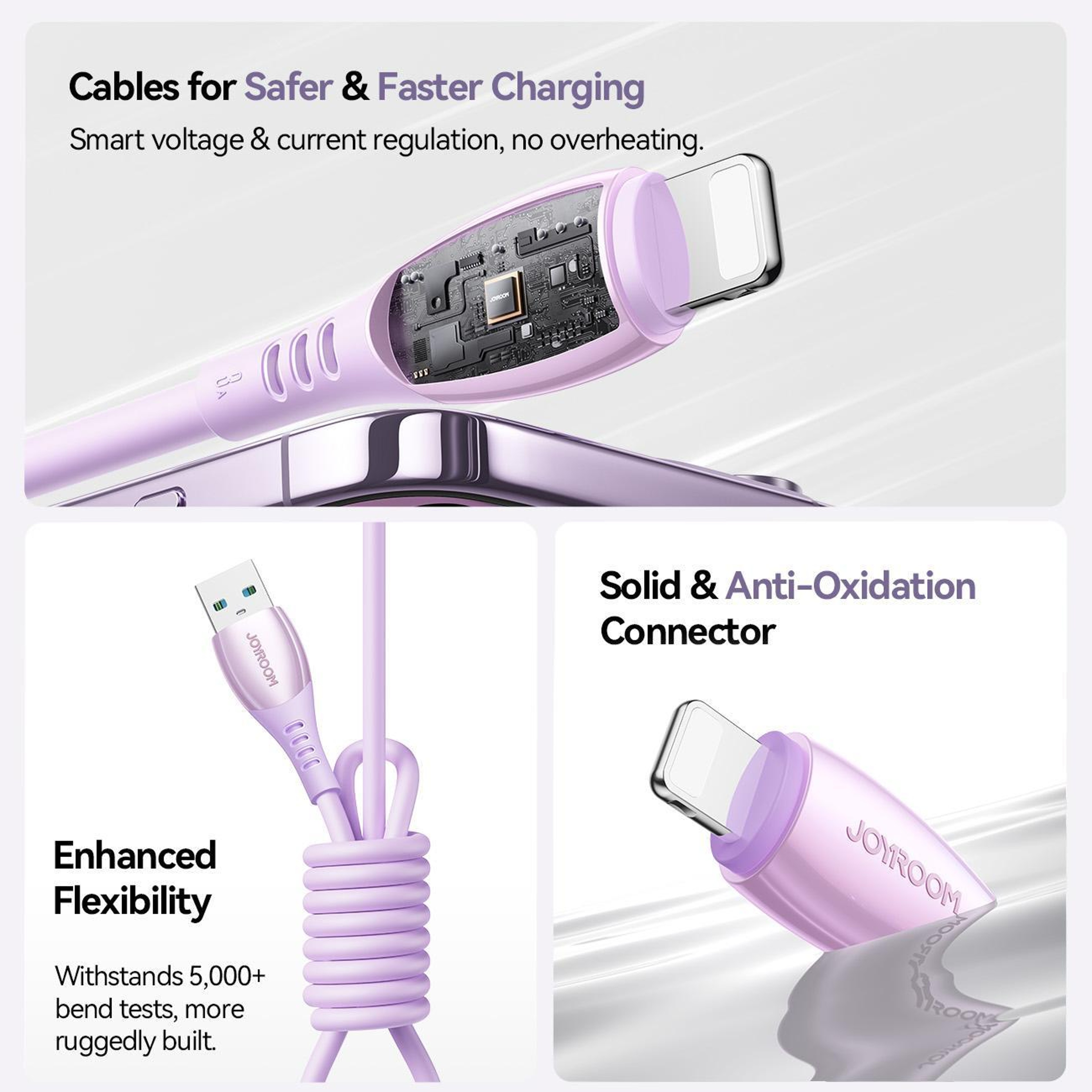 JOYROOM S-A59 USB to Lightning Cable 3A Fast Charging Cable 1.2M for iPhone – view 7