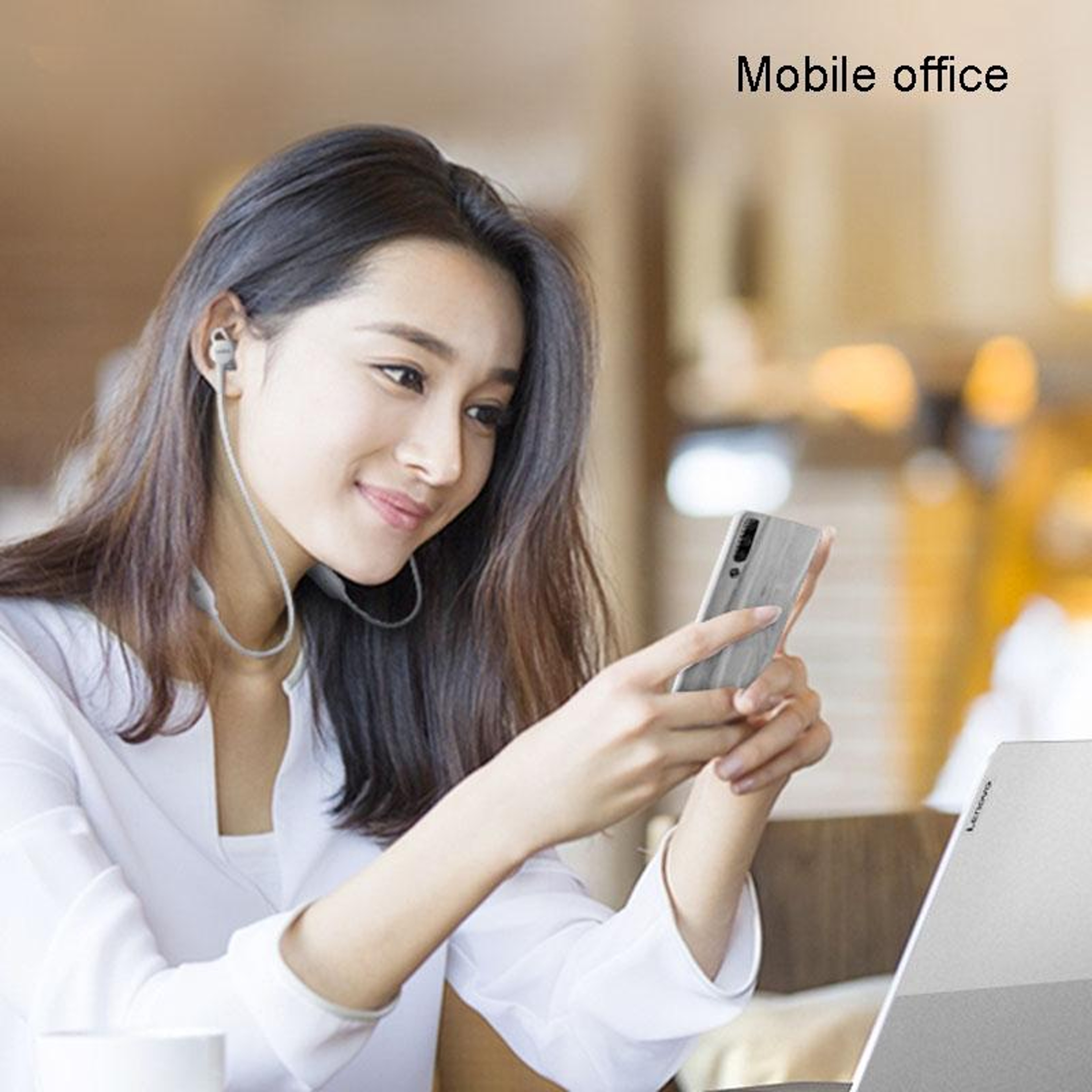 Lenovo ThinkBook UC100 Bluetooth Neckband Headset Dual Device Wireless Bluetooth Earphones With ENC 2