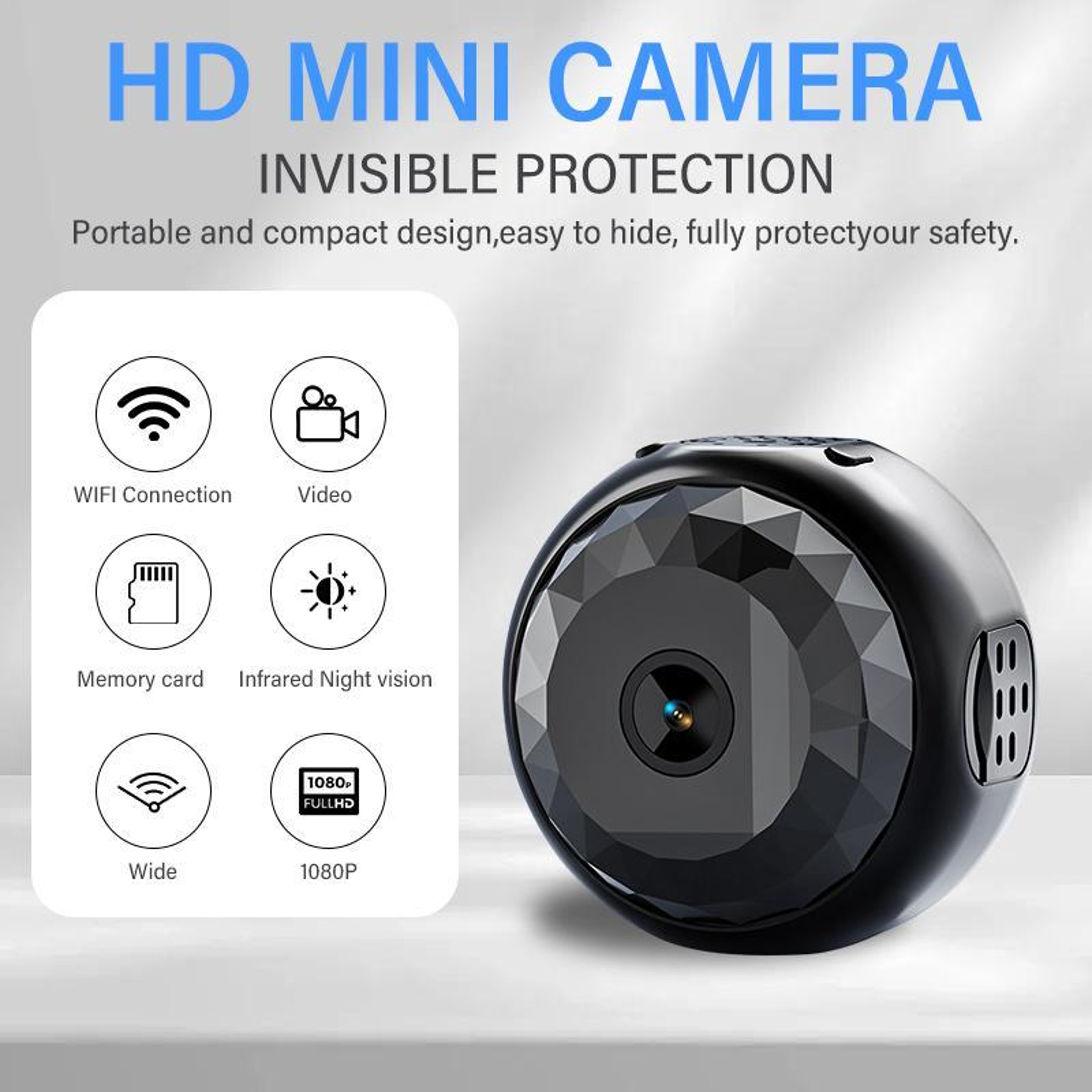 A13 1080P WiFi Mini Camera with Motion Detection Remote Monitoring – view 6