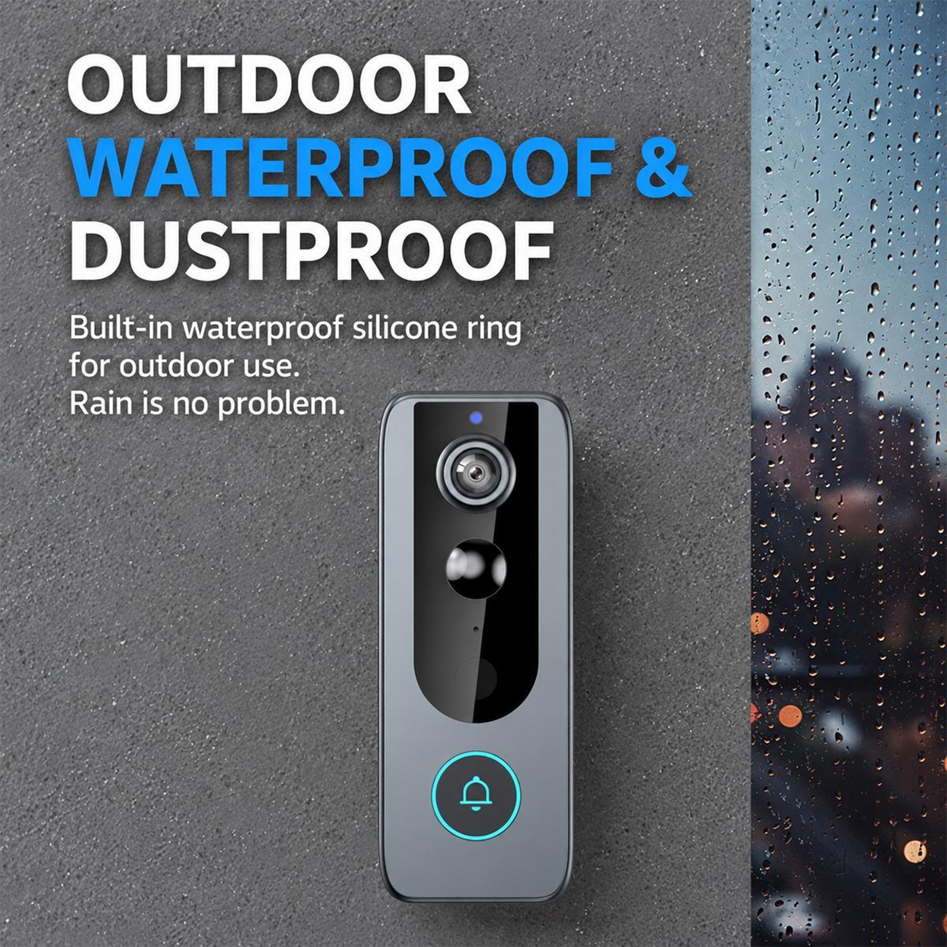 Solar Powered Wireless Video Doorbell with HD Night Vision Two Way Audio and WiFi Security Camera – view 13