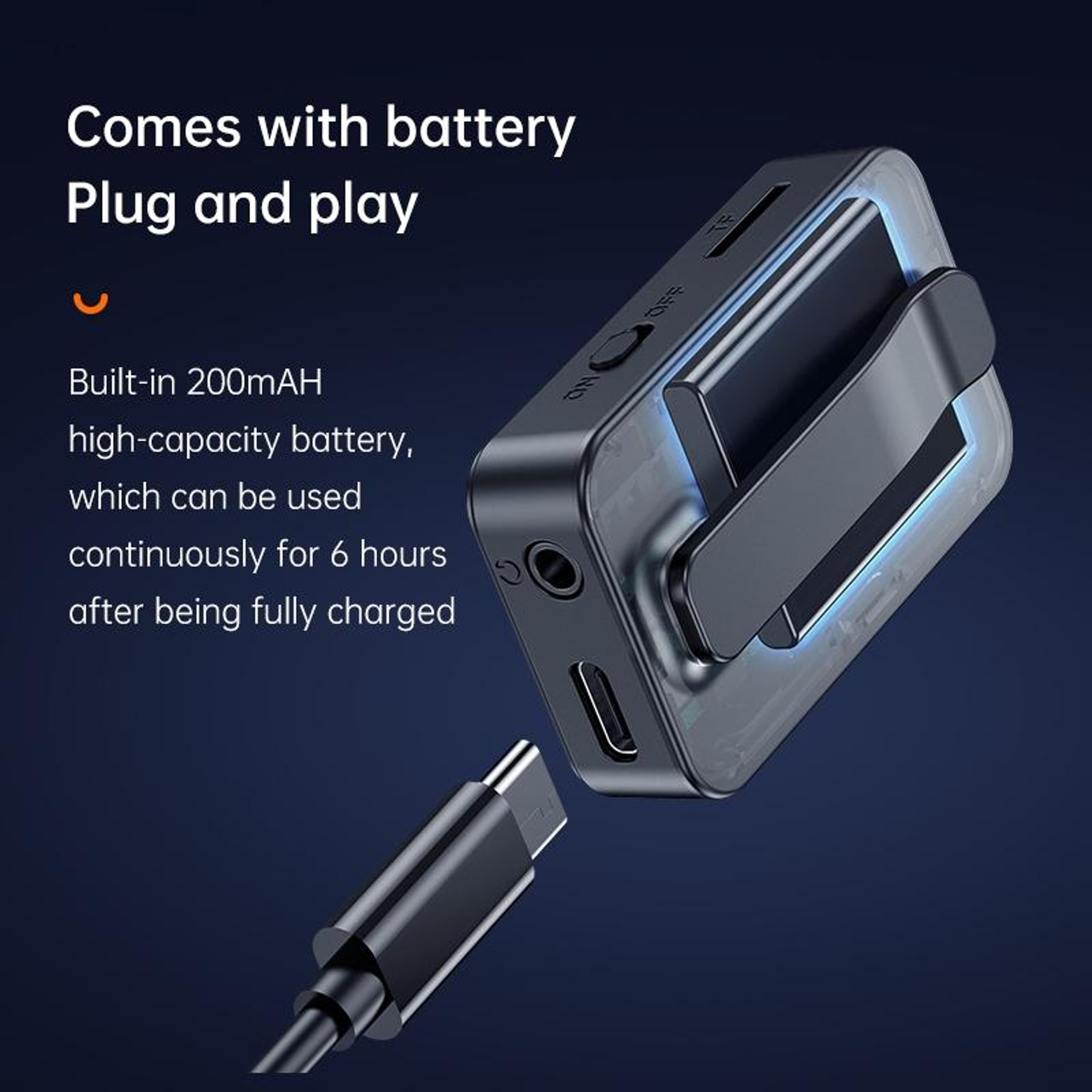 C33 Bluetooth 5.0 Adapter Wireless Audio Receiver Transmitter Portable MP3 Player with LCD Display – view 4