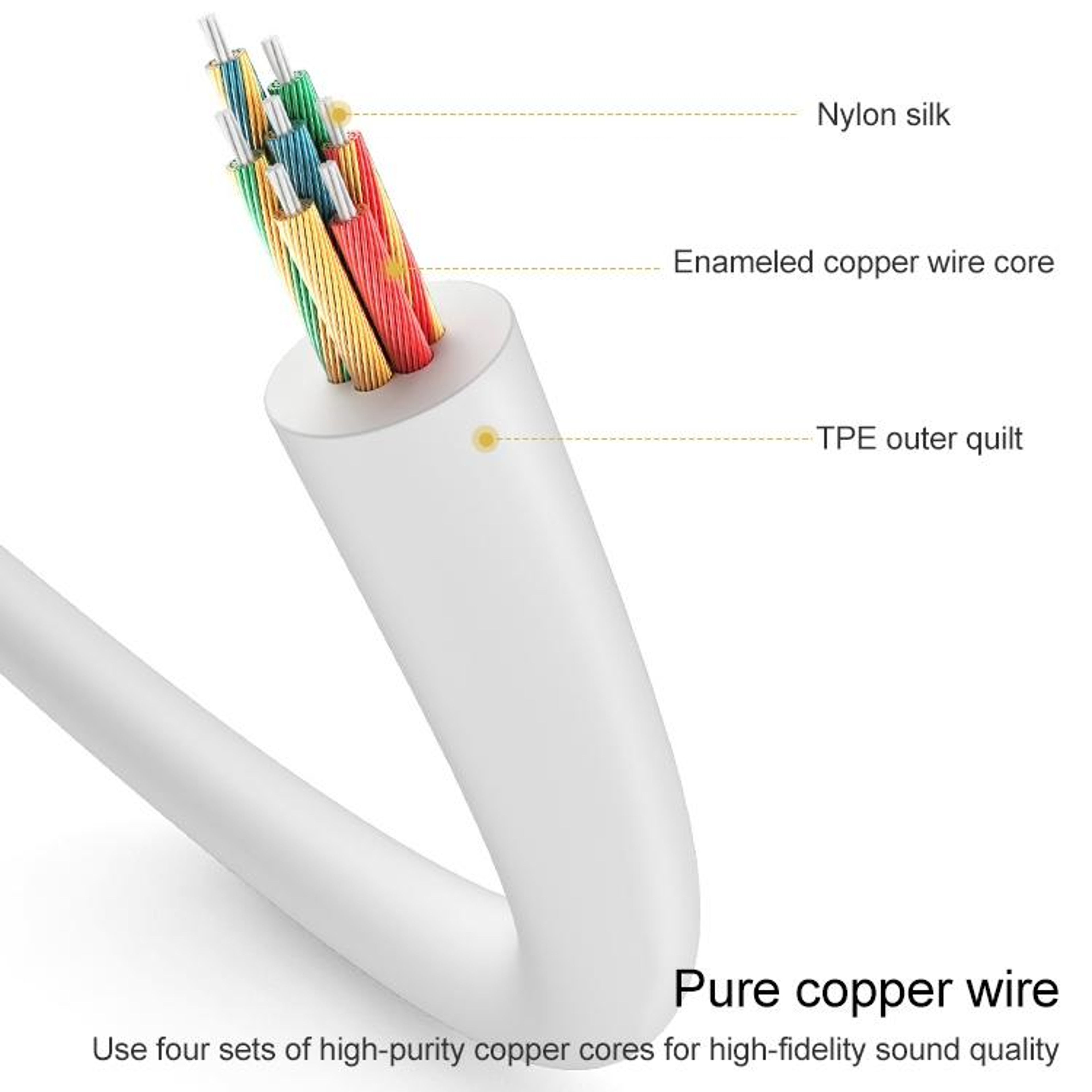 Lightning to 3.5mm Bluetooth Audio Adapter with Wire Control for iPhone Headphones – view 4