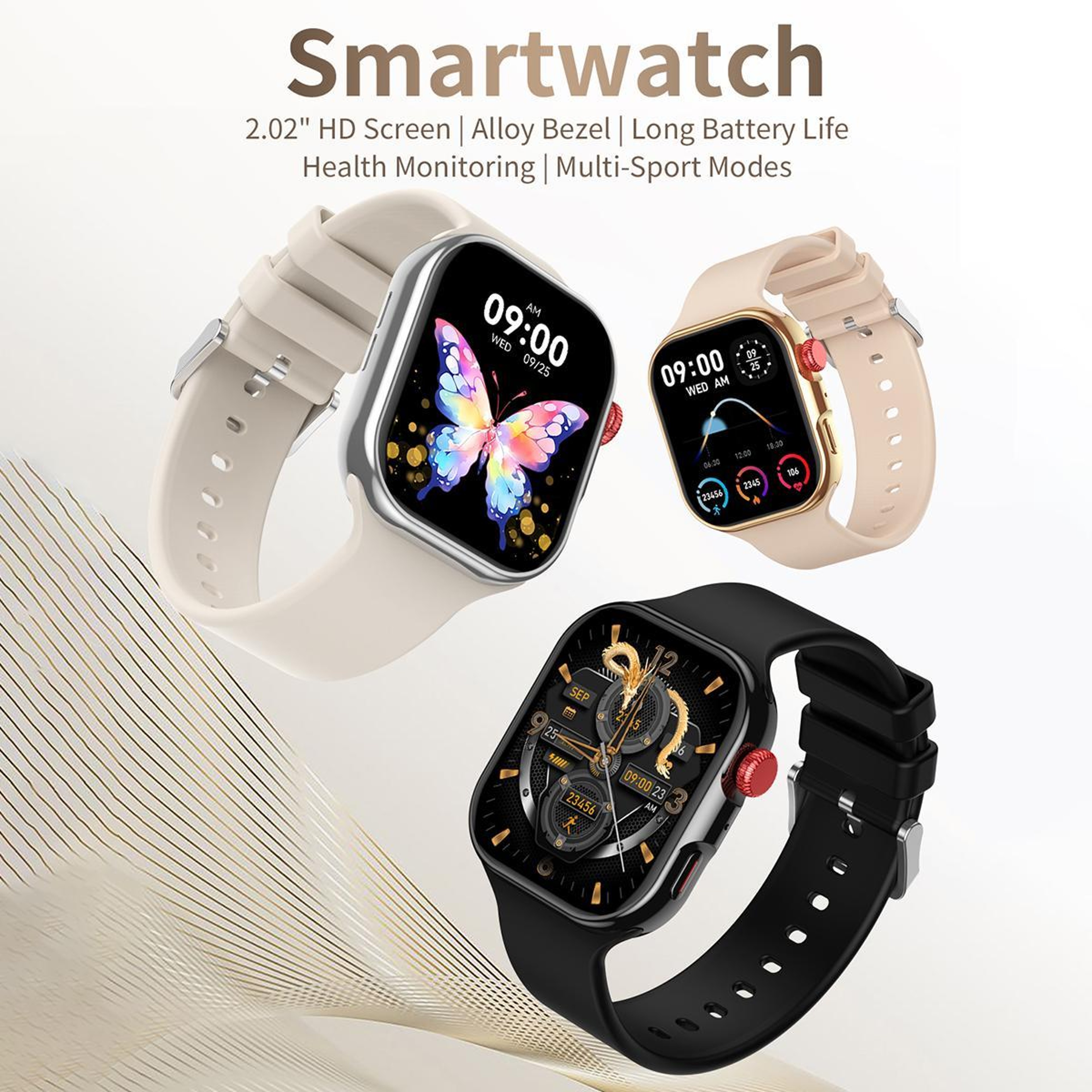 CY39 Bluetooth Smart Watch with HD Display Health Monitoring and Sports Fitness Tracker – view 5