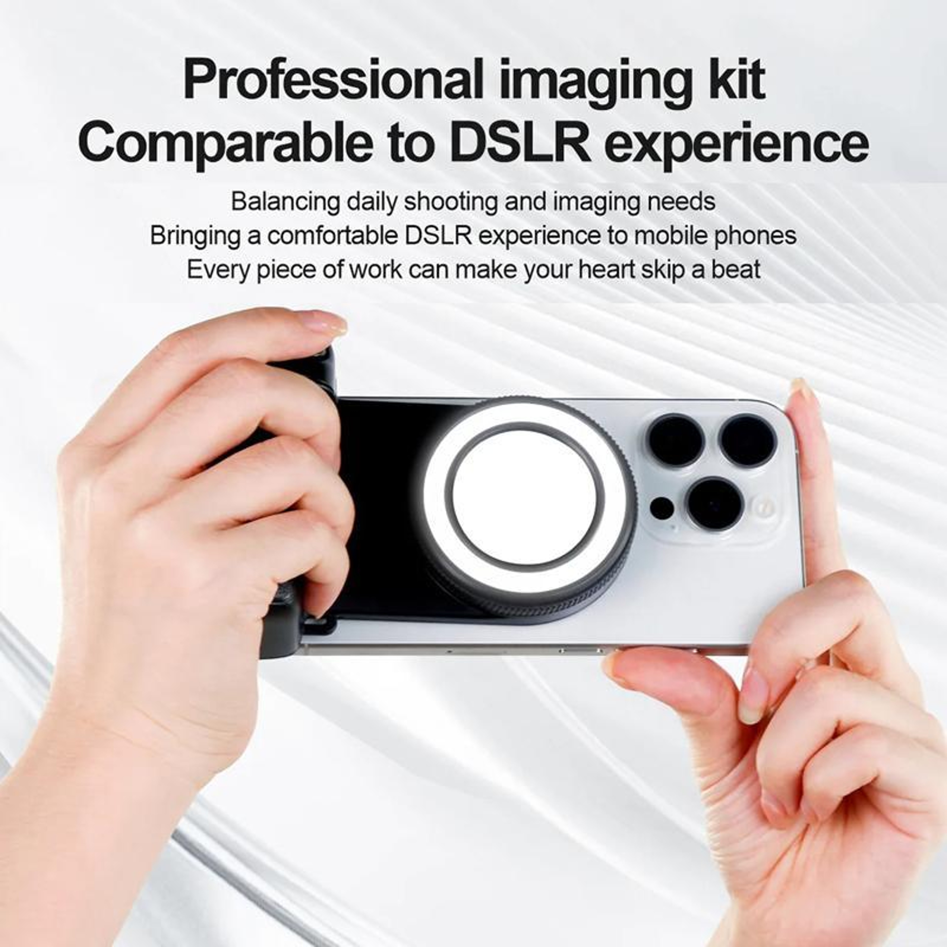 MagSafe Selfie Fill Light with Bluetooth Camera Remote Magnetic Phone Holder for Vlogging – view 12